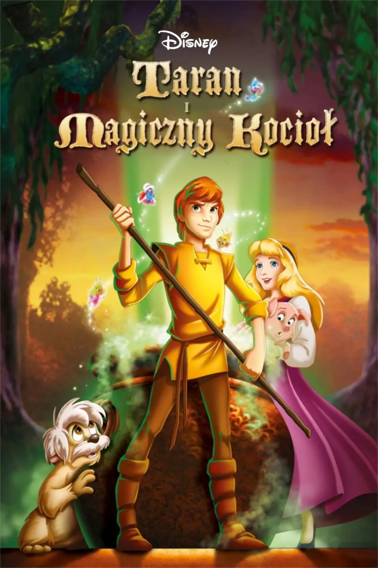 Plakat filmowy "Taran i magiczny kocioł"
