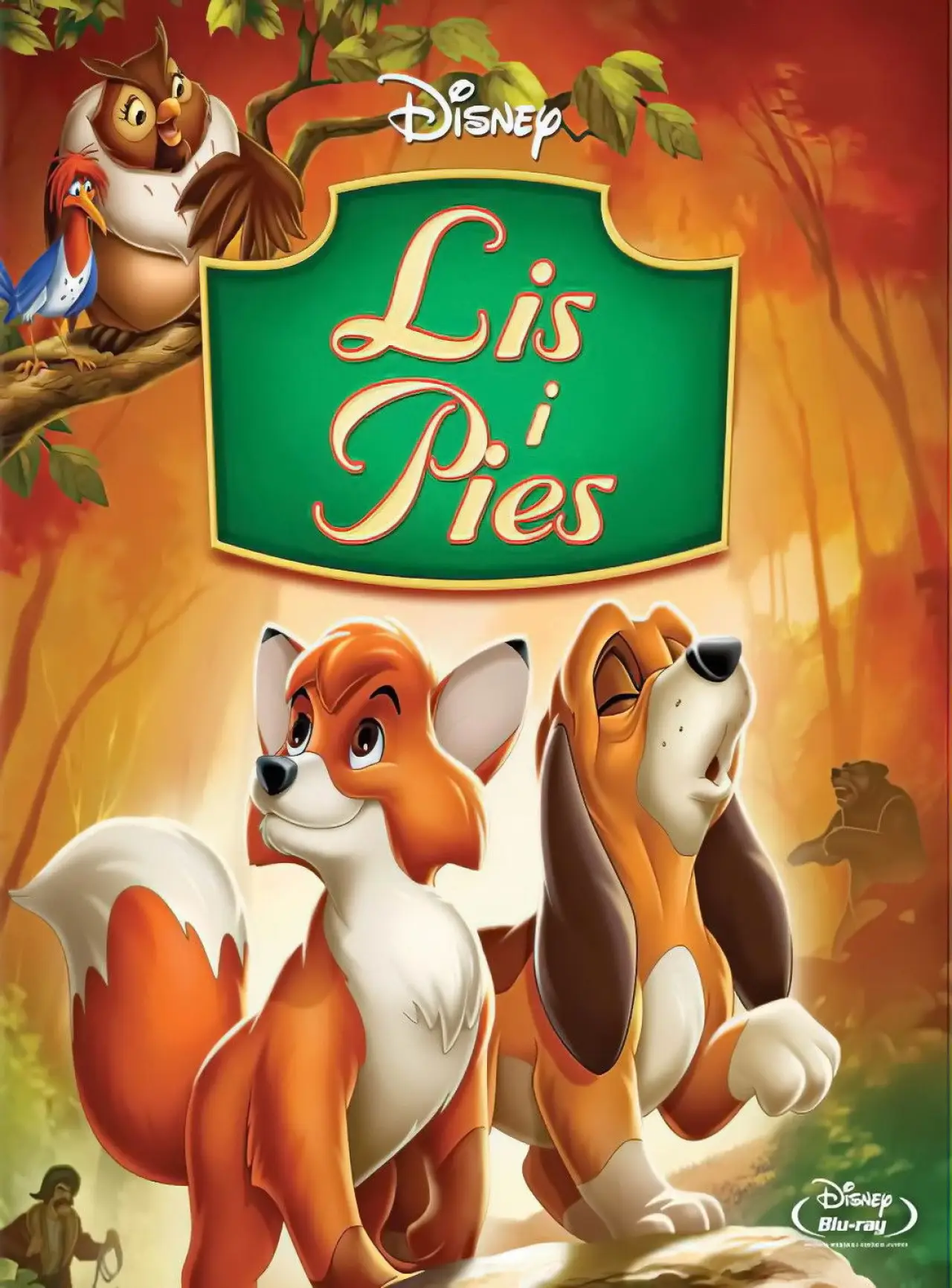 Plakat filmowy "Lis i Pies"