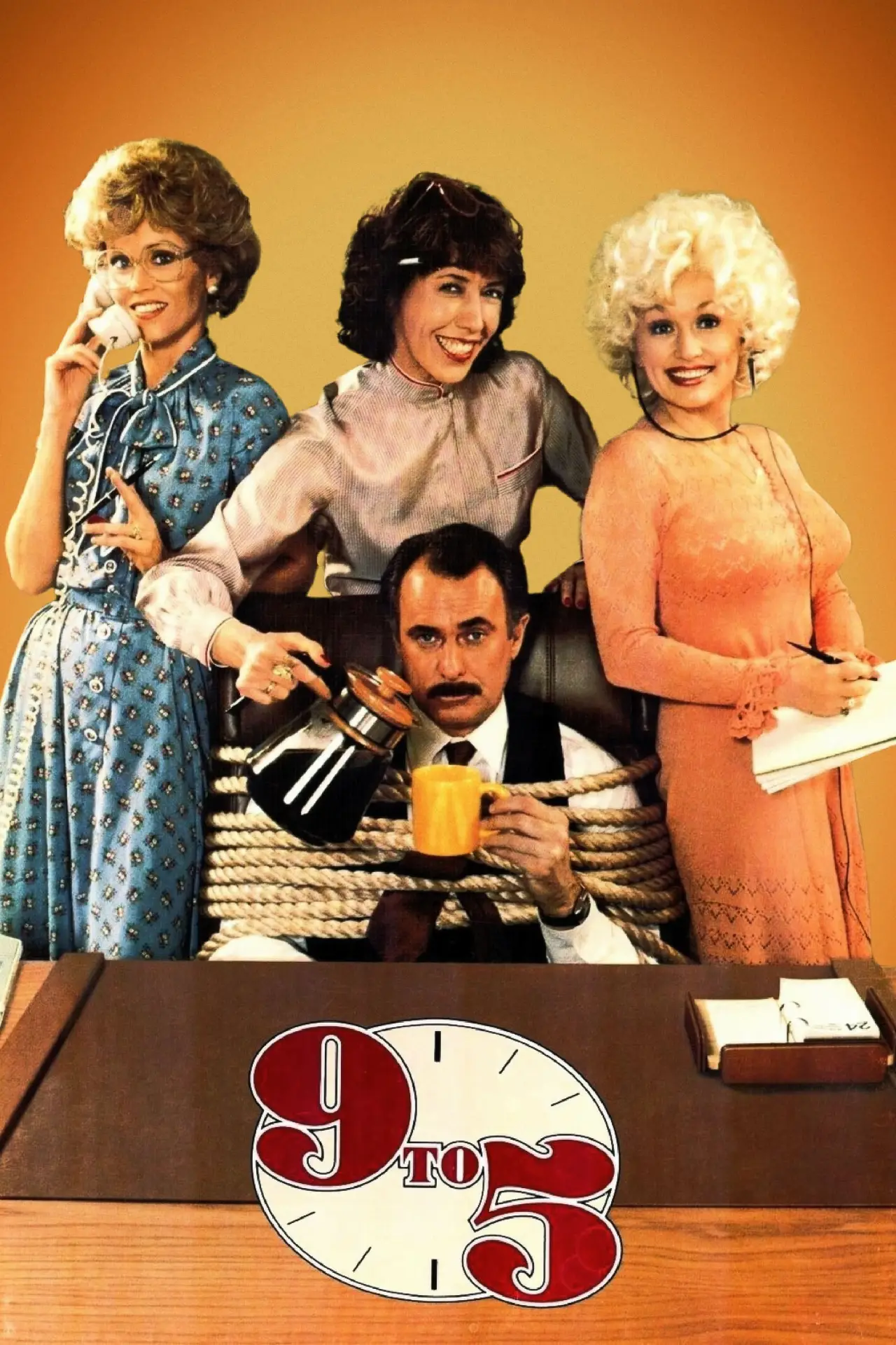 Plakat filmowy "Od dziewiątej do piątej"
