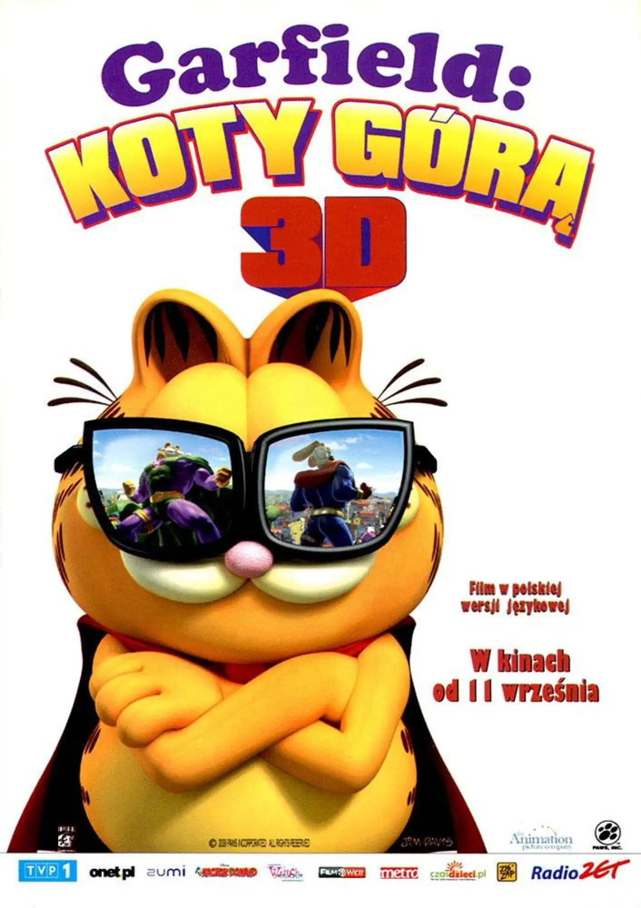 Plakat filmowy "Garfield: Koty górą"