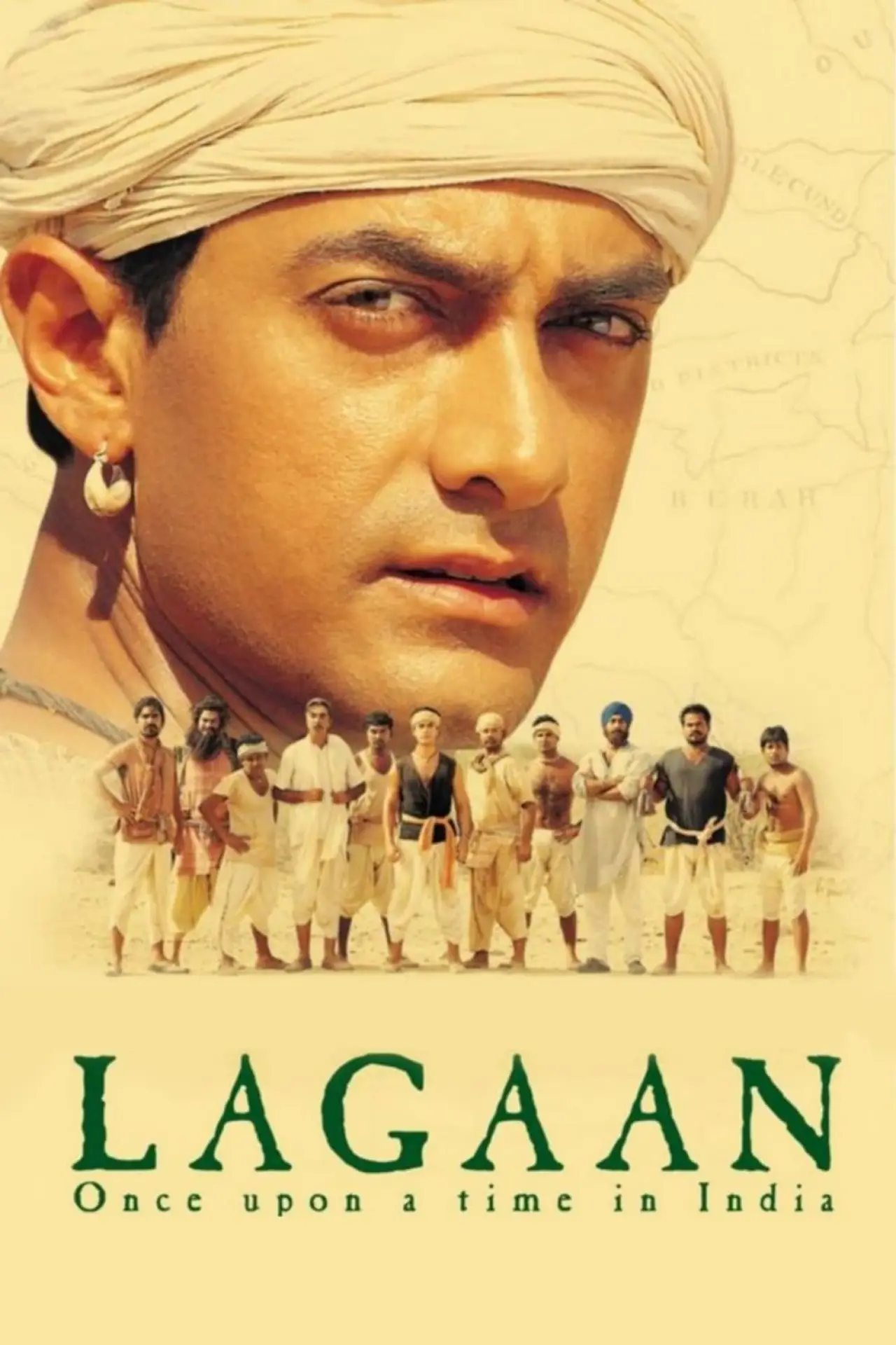 Plakat filmowy "Lagaan: Dawno temu w Indiach"