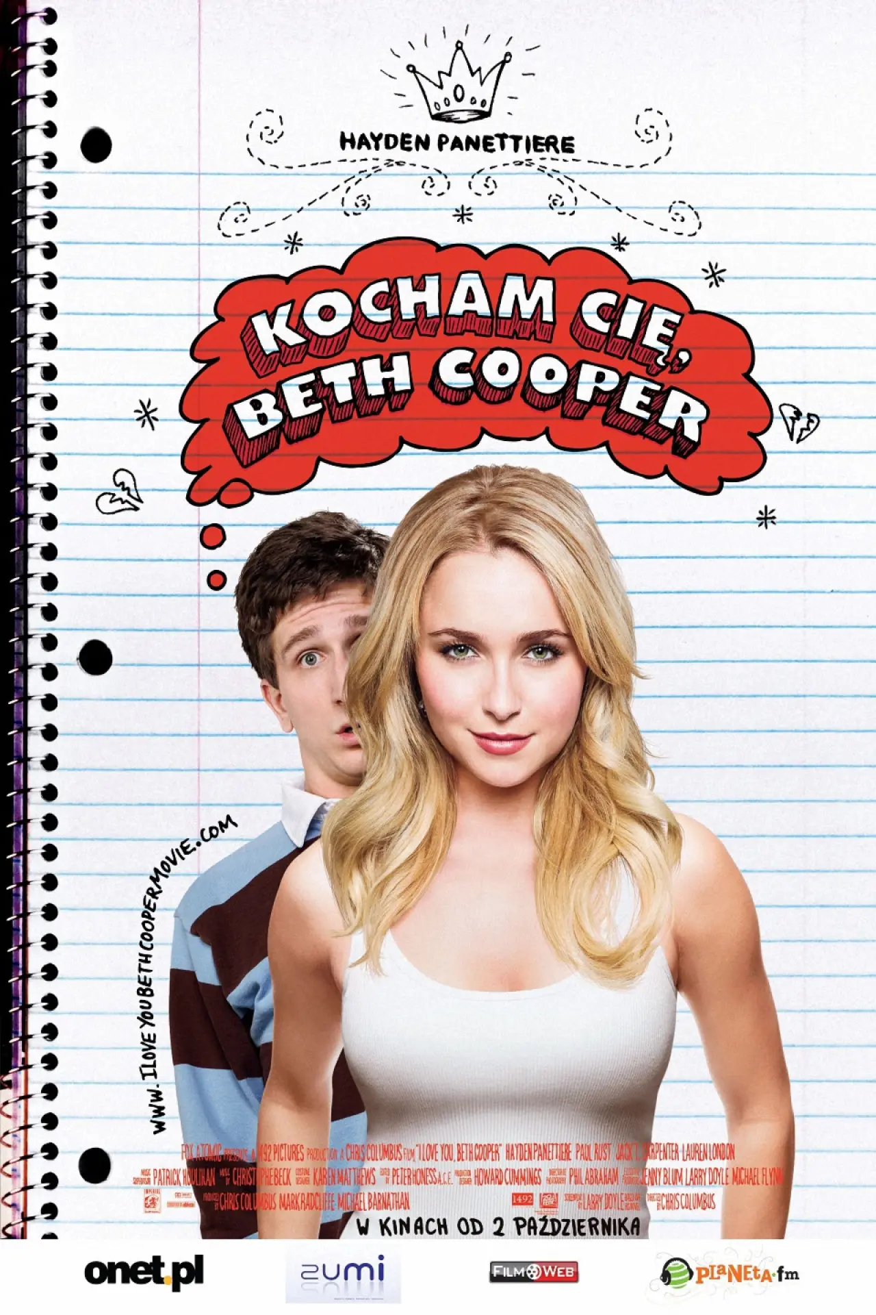 Plakat filmowy "Kocham Cię, Beth Cooper"