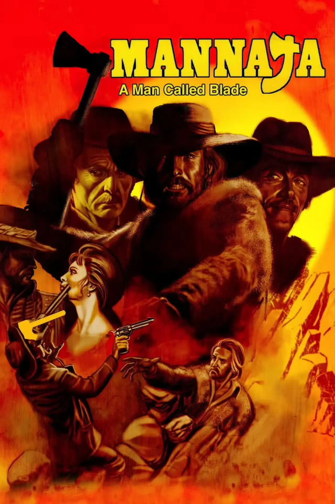 Plakat filmowy "Mannaja"