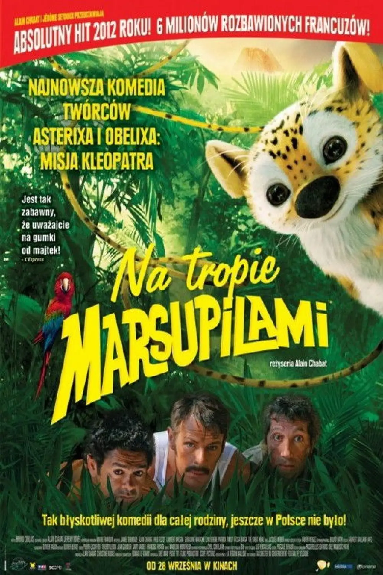 Plakat filmowy "Na tropie Marsupilami"