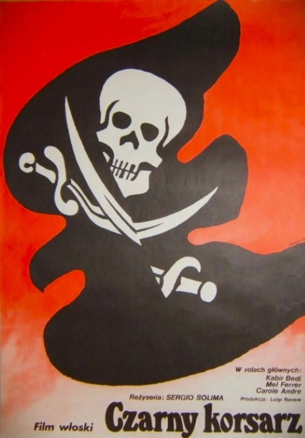 Plakat filmowy "Czarny Pirat"