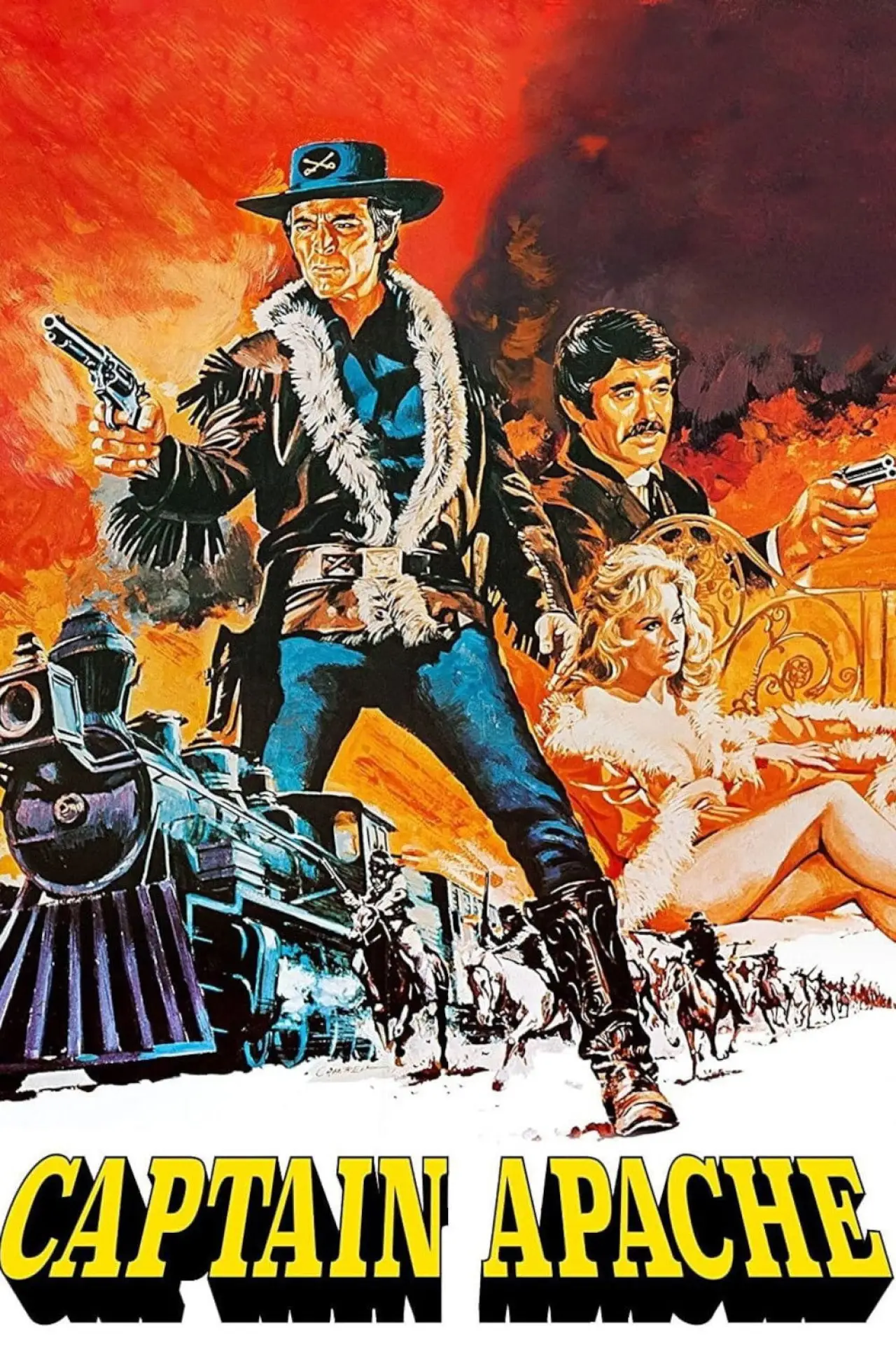 Plakat filmowy "Kapitan Apacz"
