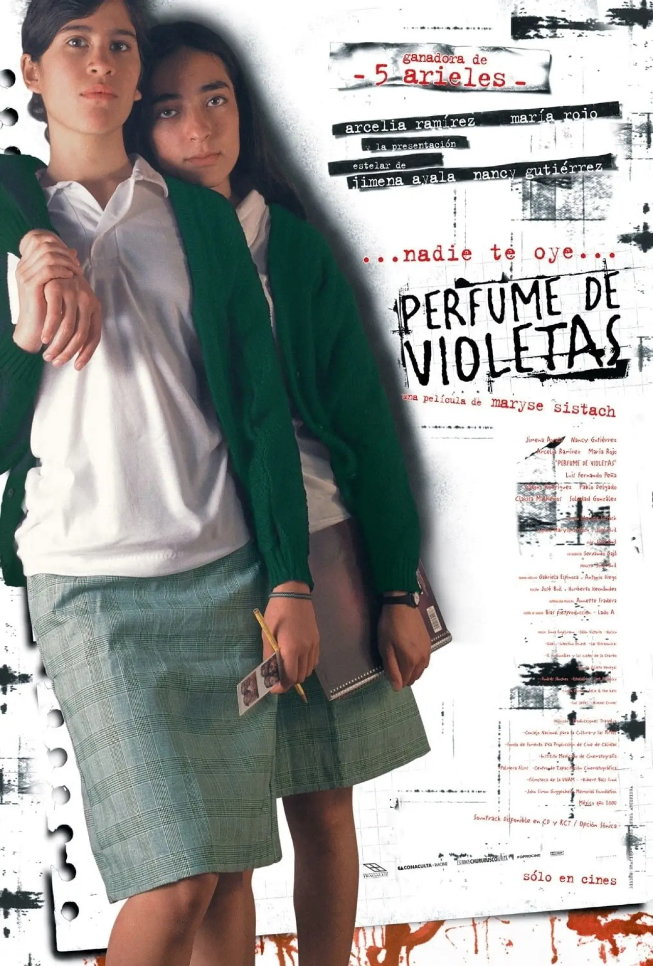 Plakat filmowy "Nadie te oye: perfume de violetas"