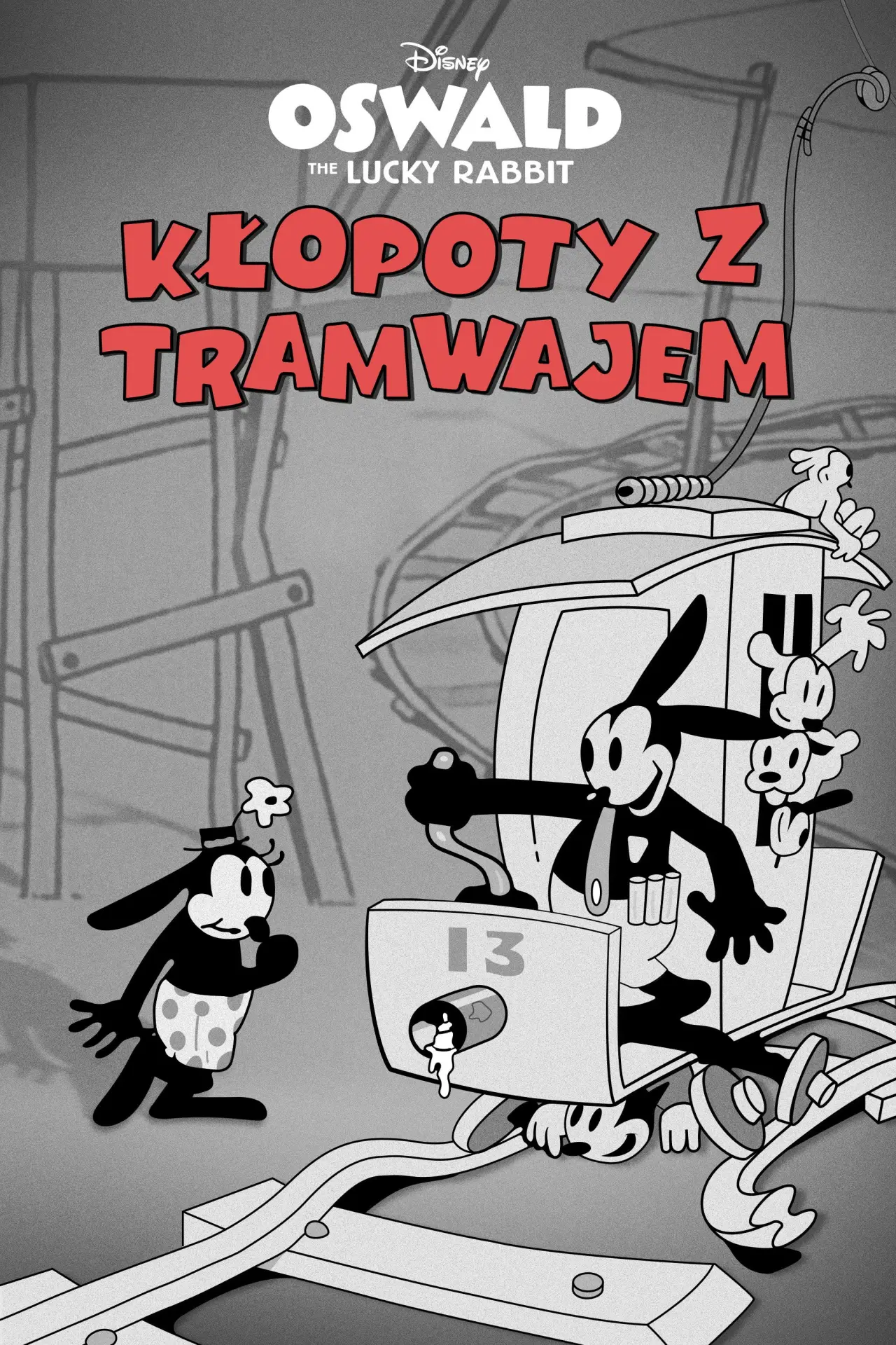 Plakat filmowy "Kłopoty z tramwajem"