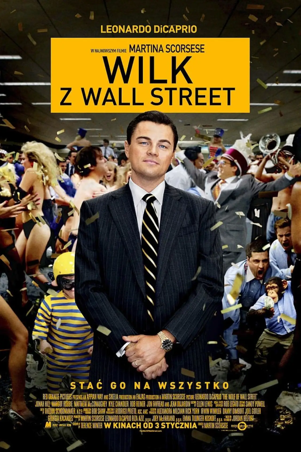 Plakat filmowy "Wilk z Wall Street"