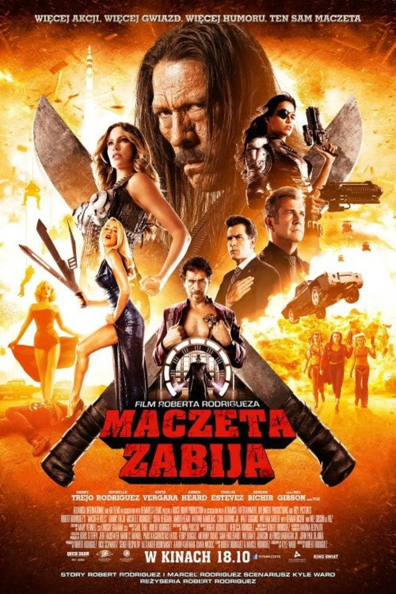 Plakat filmowy "Maczeta zabija"