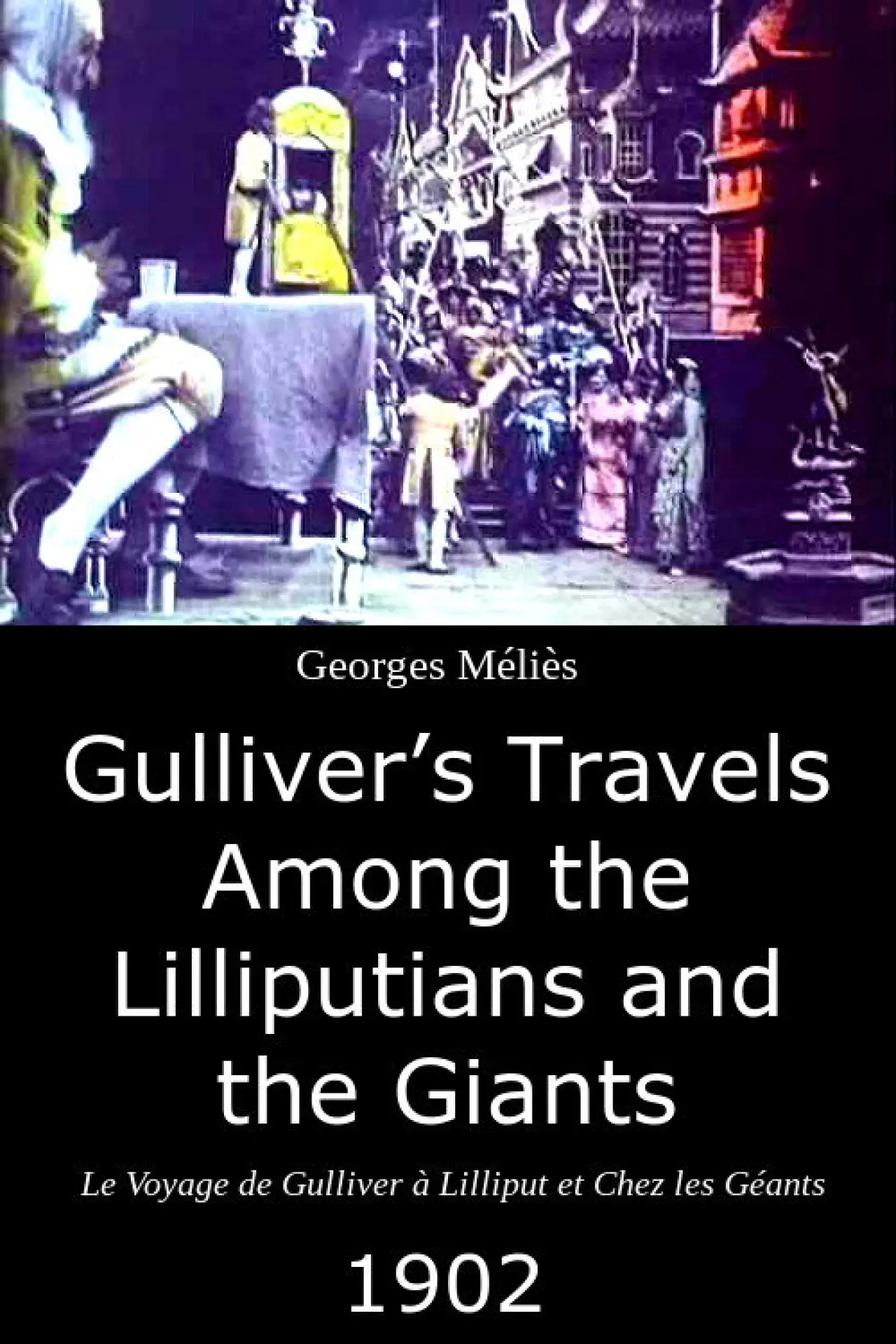Plakat filmowy "Le Voyage de Gulliver à Lilliput et chez les géants"
