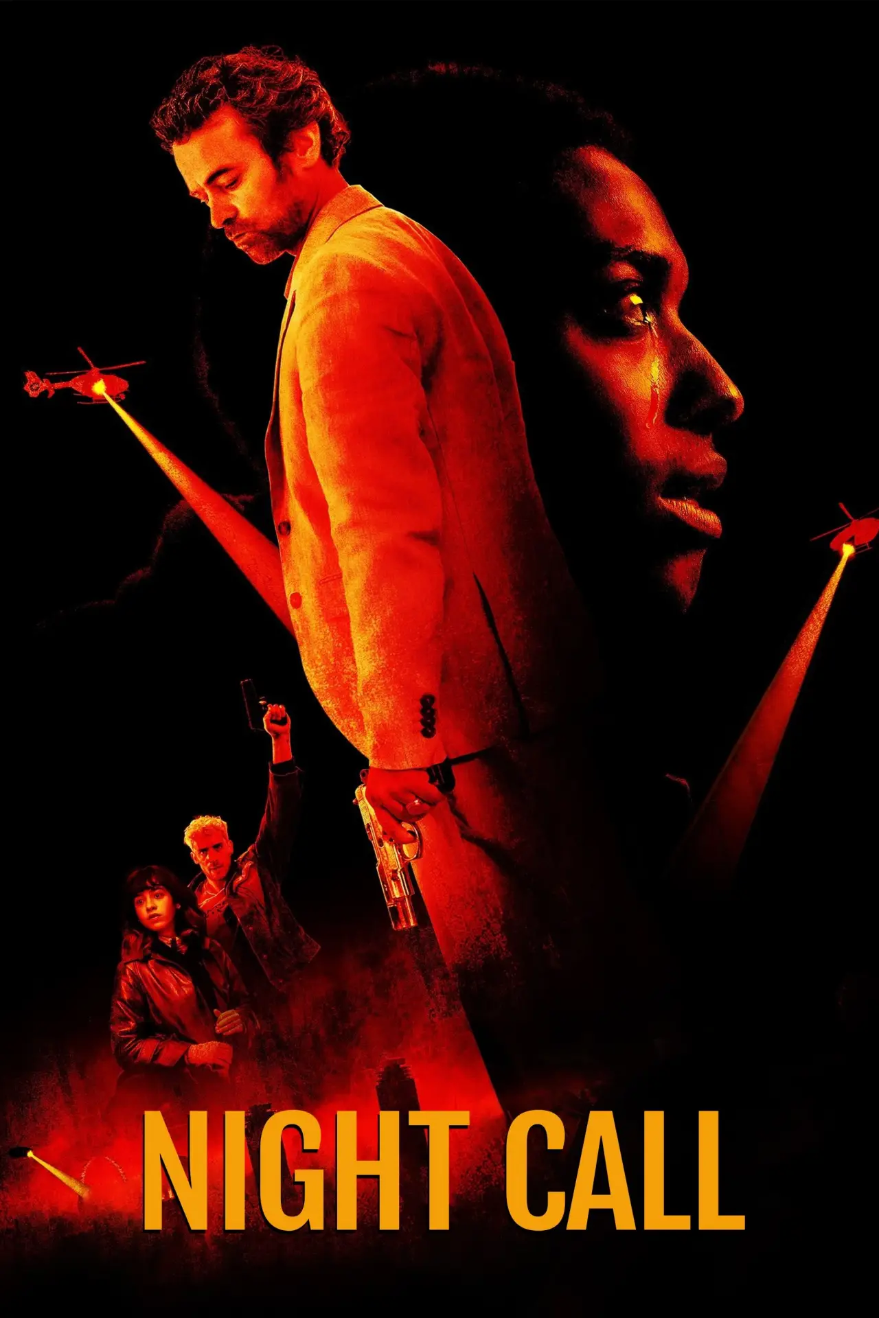 Plakat filmowy "Długa noc"