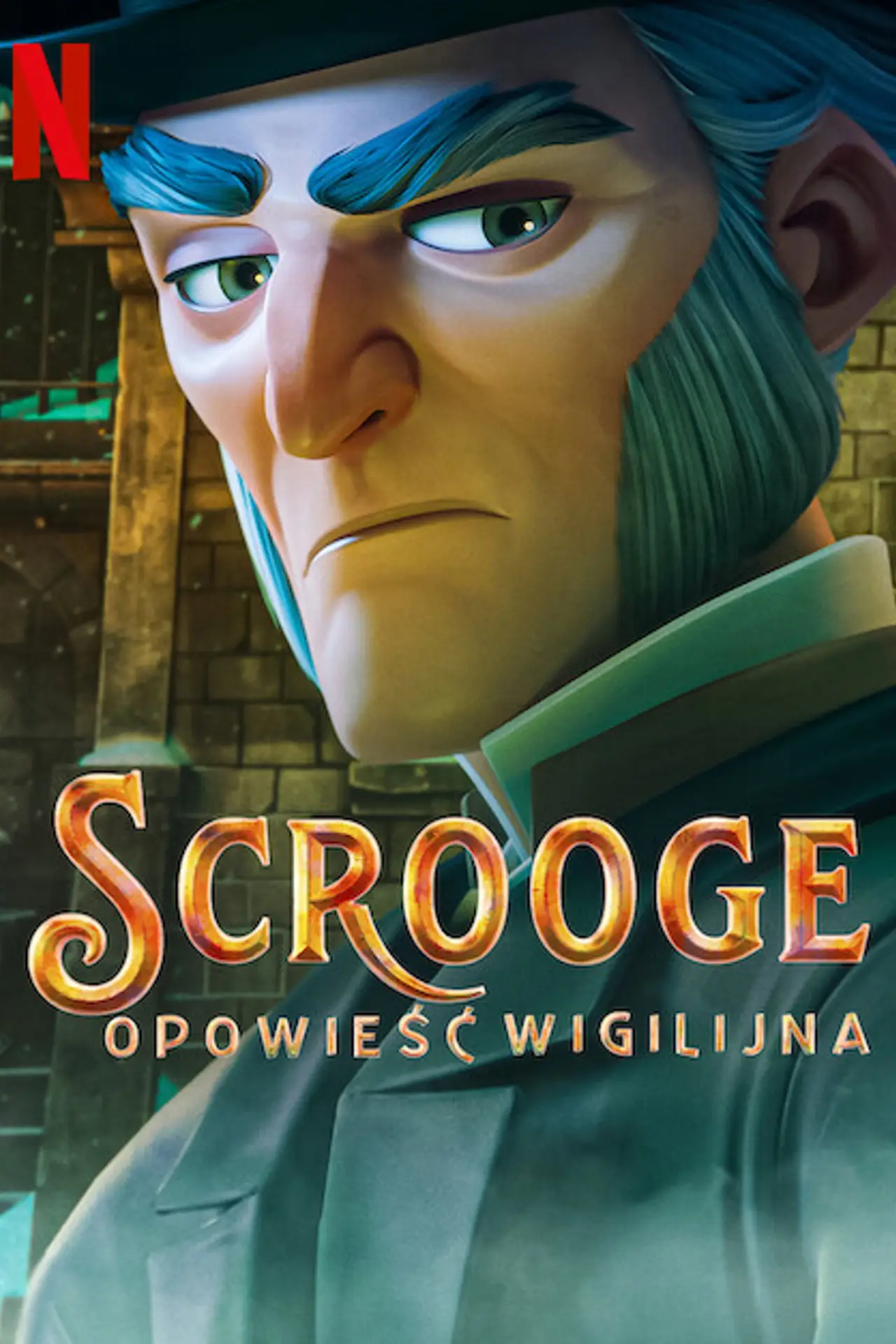 Plakat filmowy "Scrooge: Opowieść wigilijna"