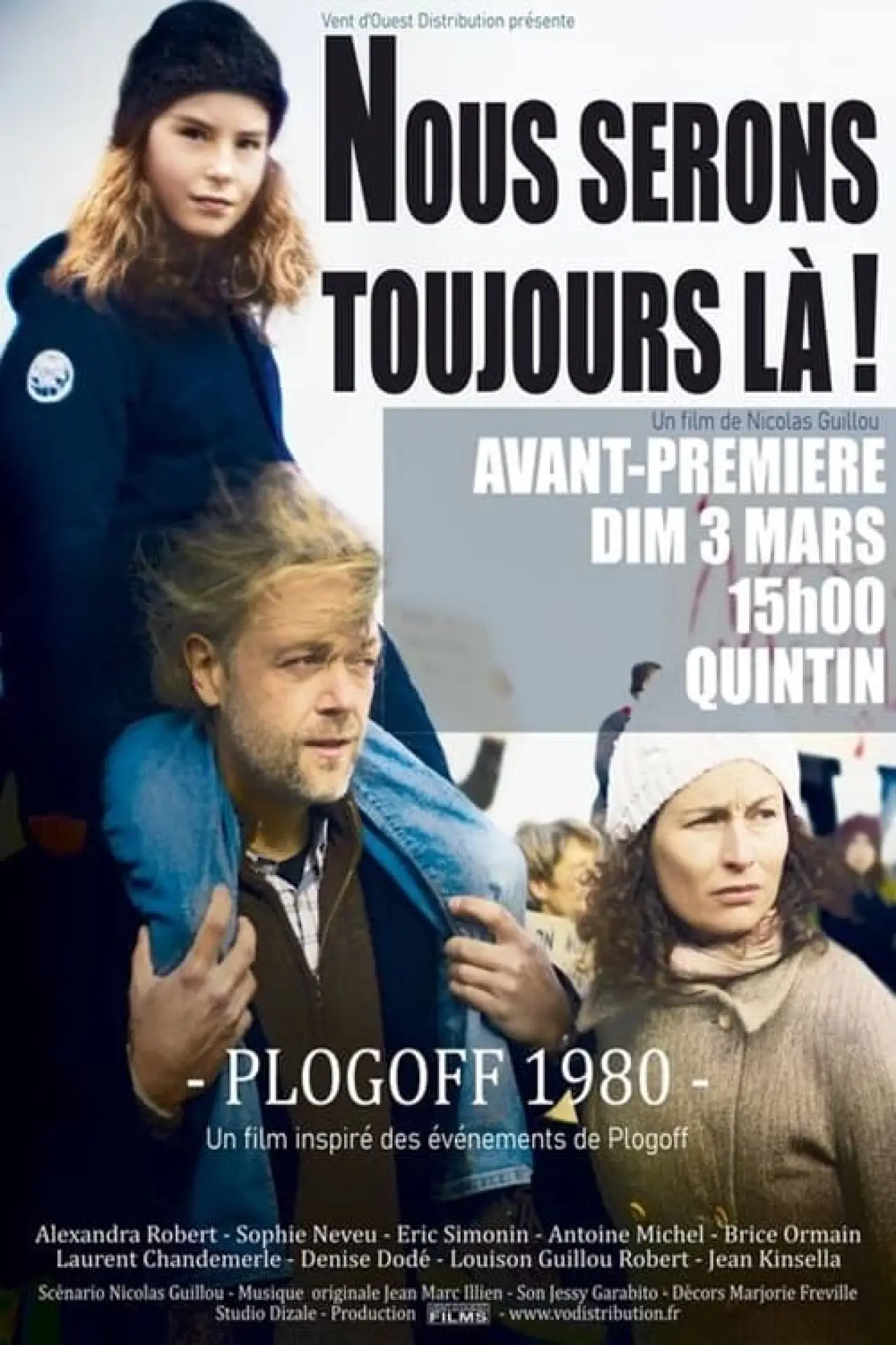 Plakat filmowy "Nous serons toujours là ! Plogoff 1980"