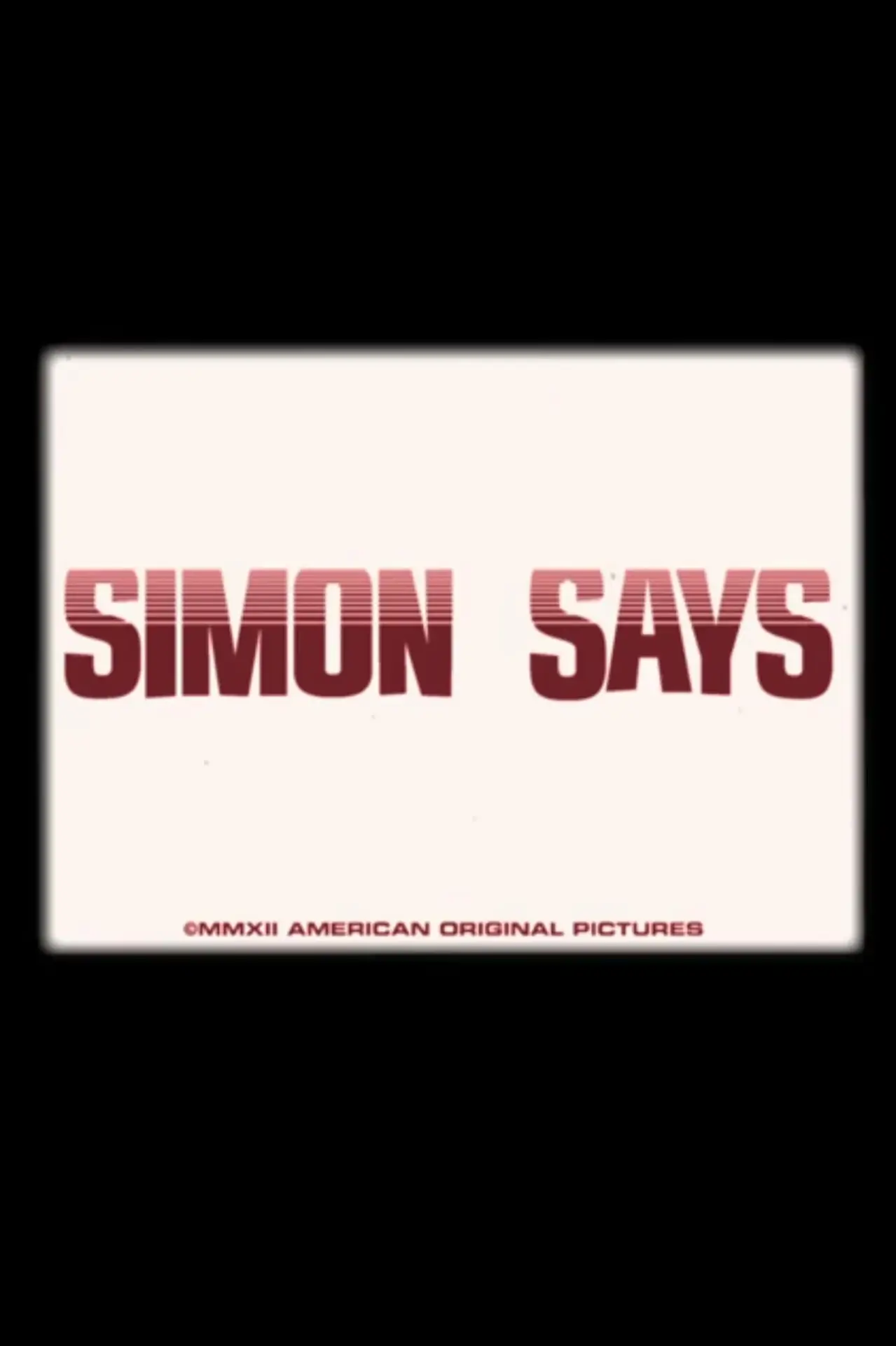 Plakat filmowy "Simon Says"