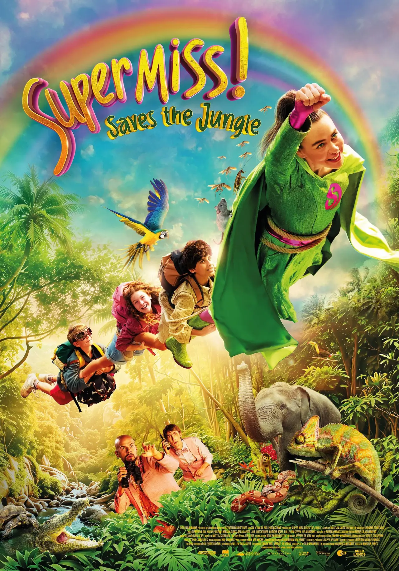 Plakat filmowy "Superjuffie in de jungle"