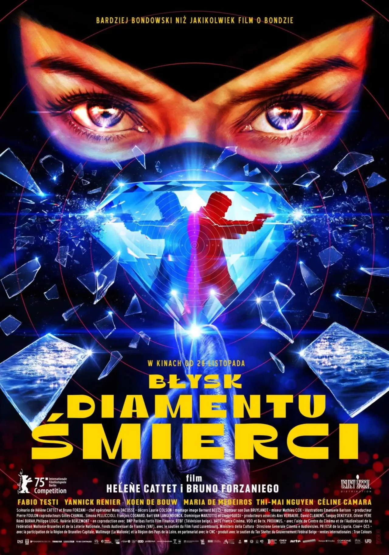 Plakat filmowy "Błysk diamentu śmierci"