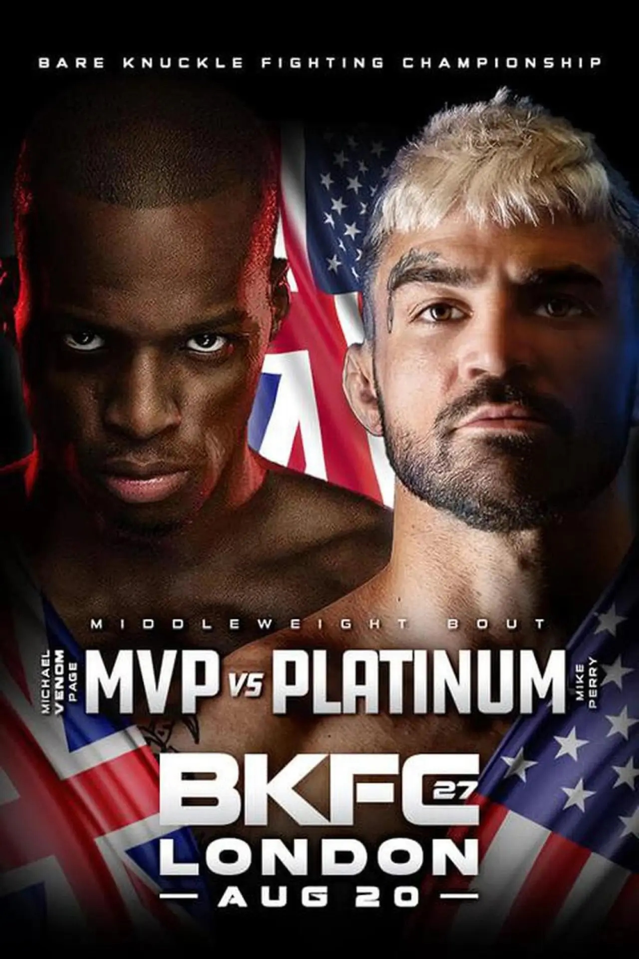Plakat filmowy "BKFC 27: Perry vs Page"