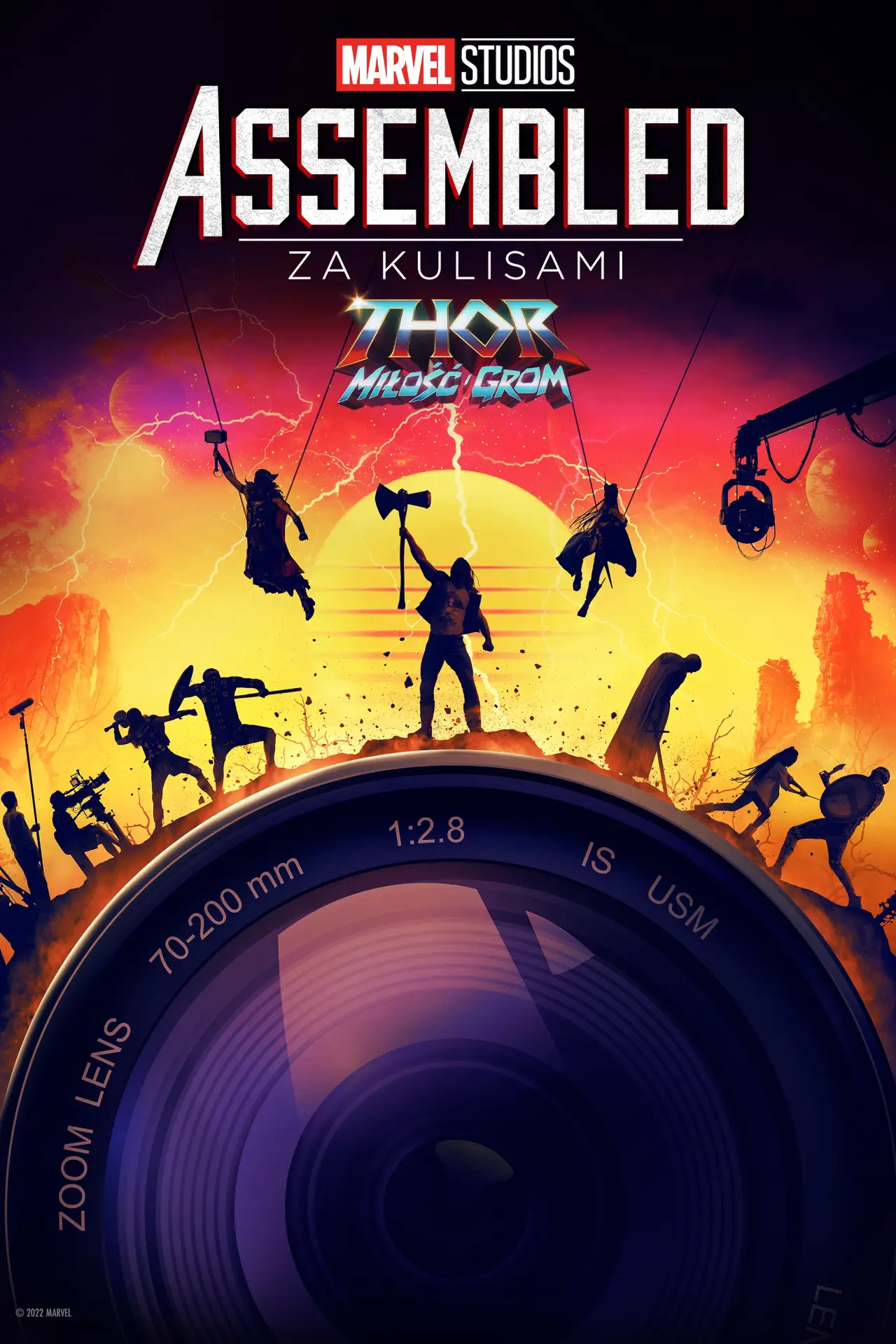 Plakat filmowy "Za kulisami filmu „Thor: Miłość i grom”"