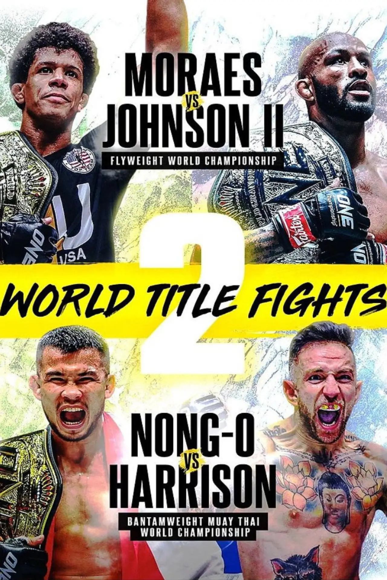 Plakat filmowy "ONE on Prime Video 1: Moraes vs. Johnson II"