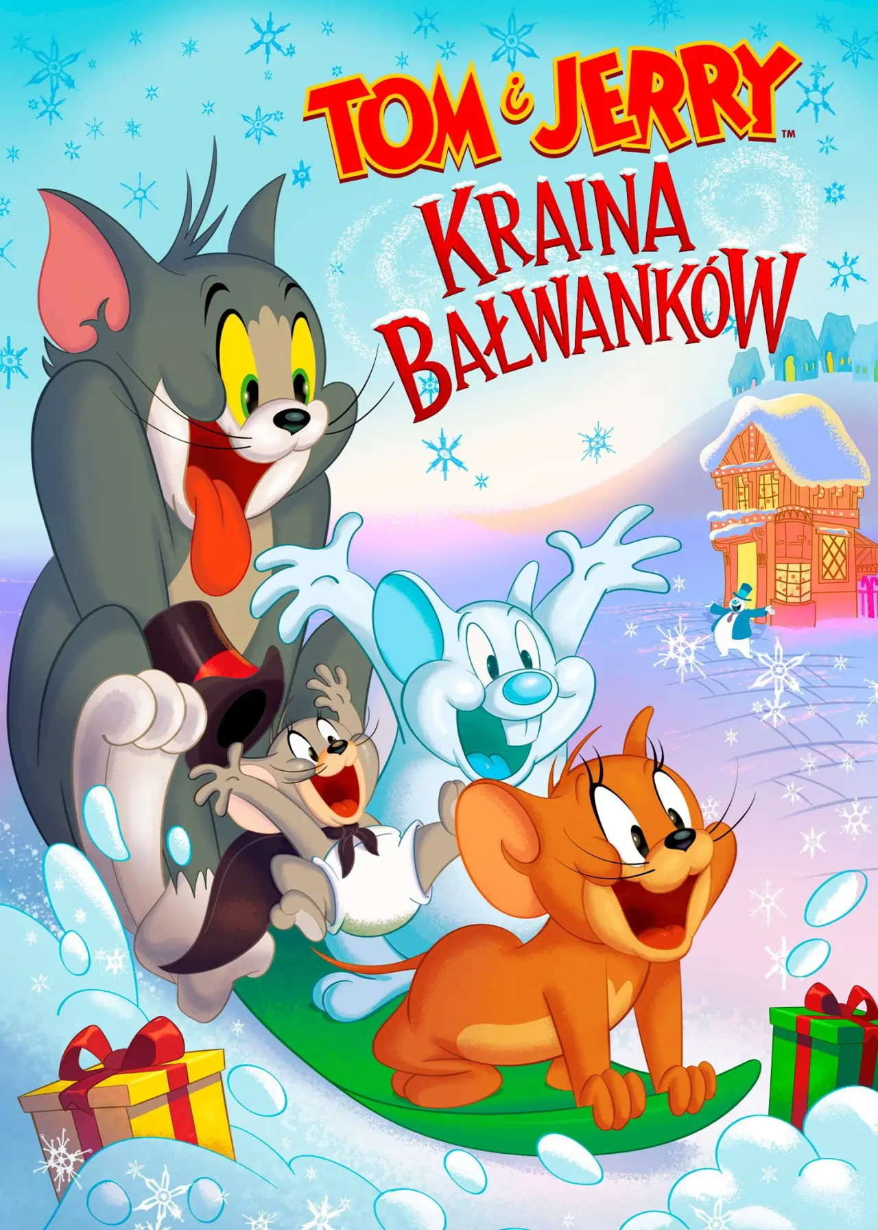 Plakat filmowy "Tom and Jerry: Kraina bałwanków"
