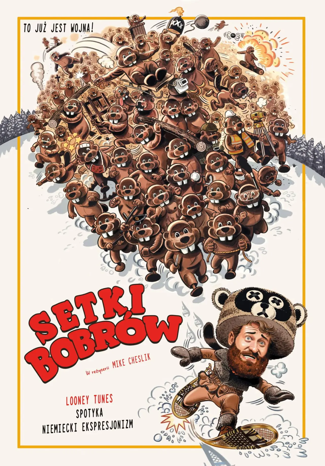 Plakat filmowy "Setki bobrów"