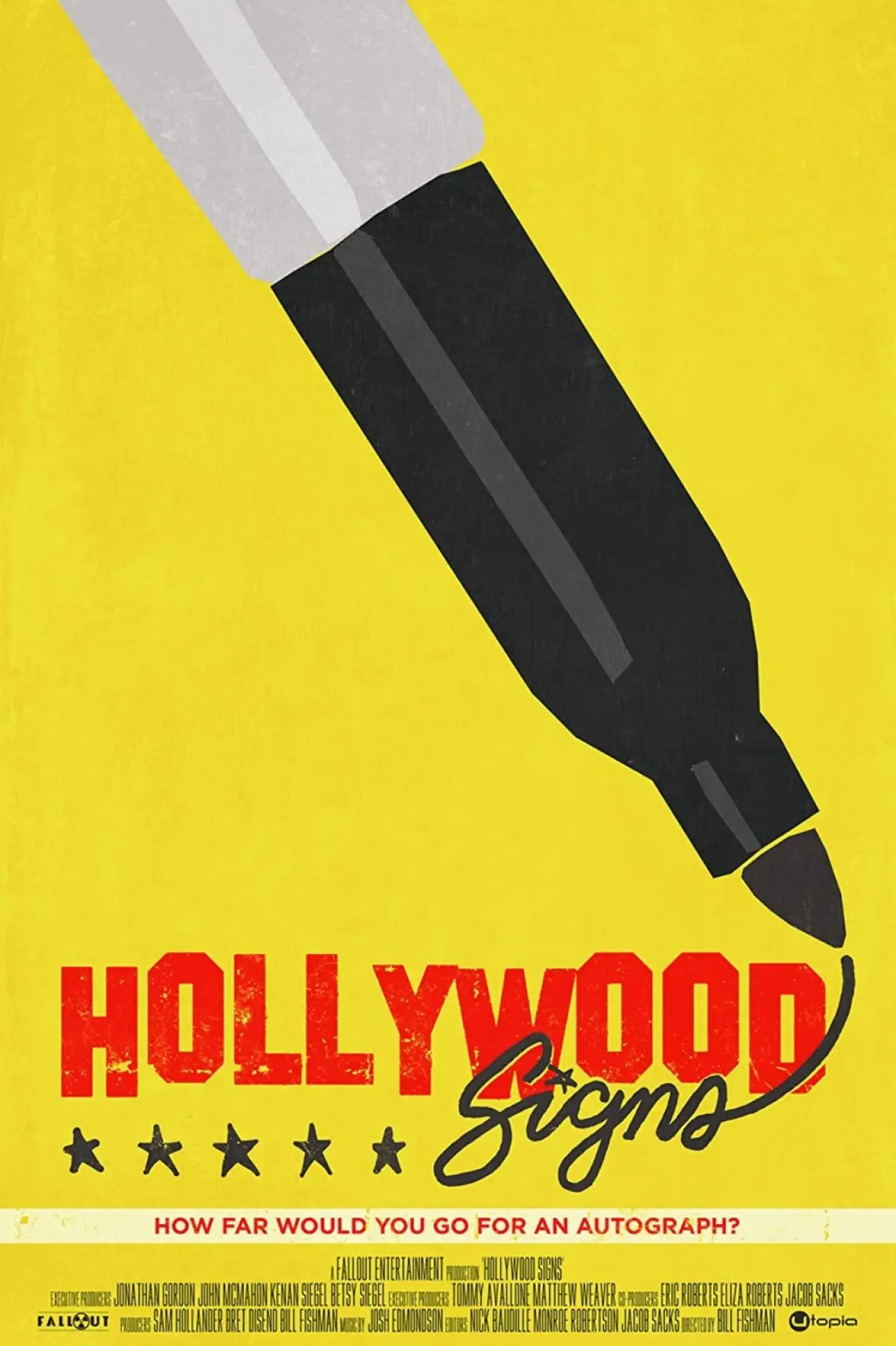 Plakat filmowy "Hollywood Signs"
