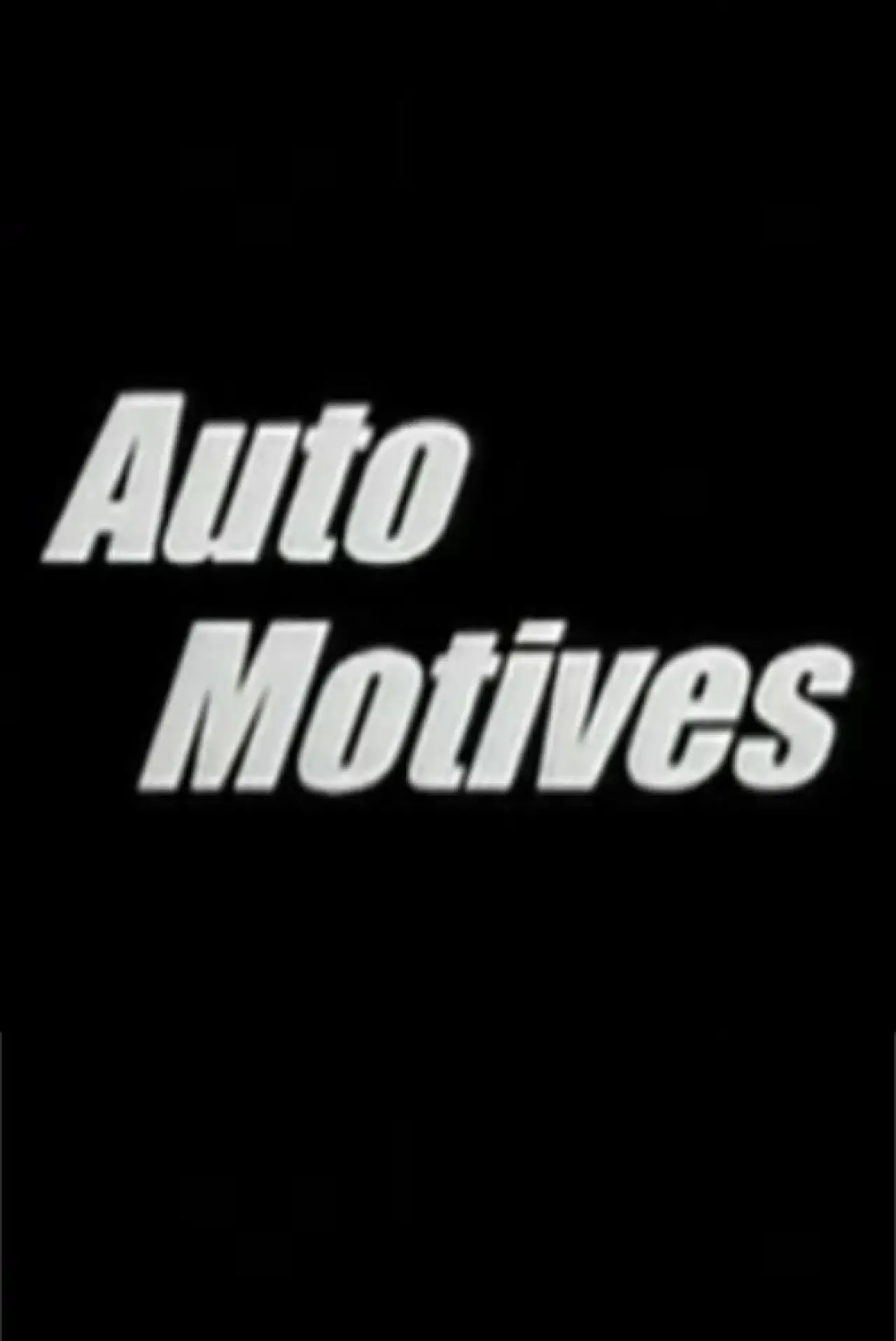 Plakat filmowy "Auto Motives"