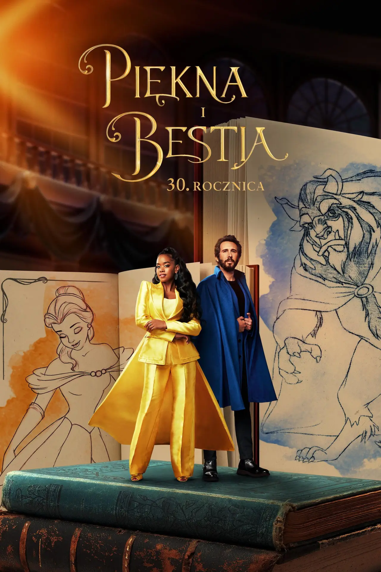 Plakat filmowy "Piękna i Bestia: 30. rocznica"