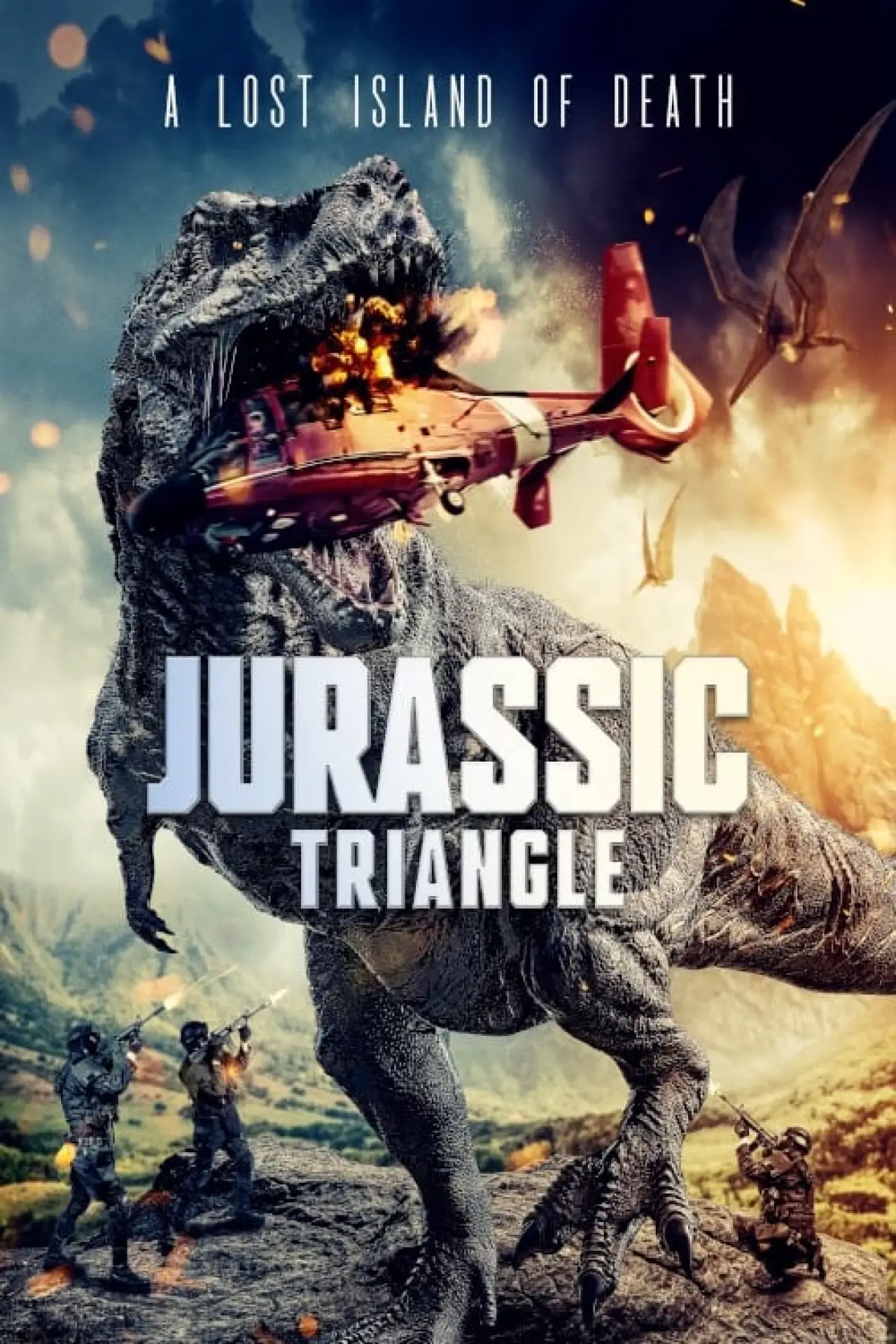 Plakat filmowy "Jurassic Triangle"