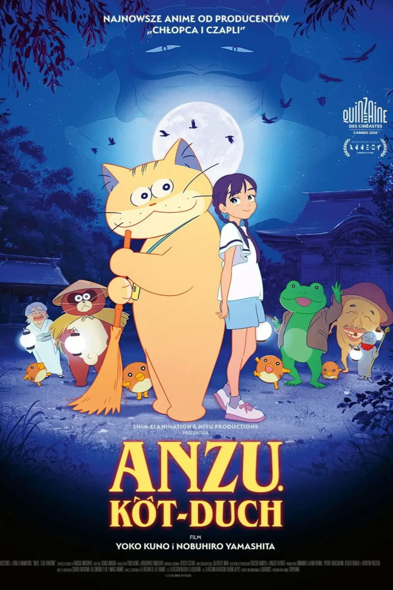Plakat filmowy "Anzu. Kot-duch"