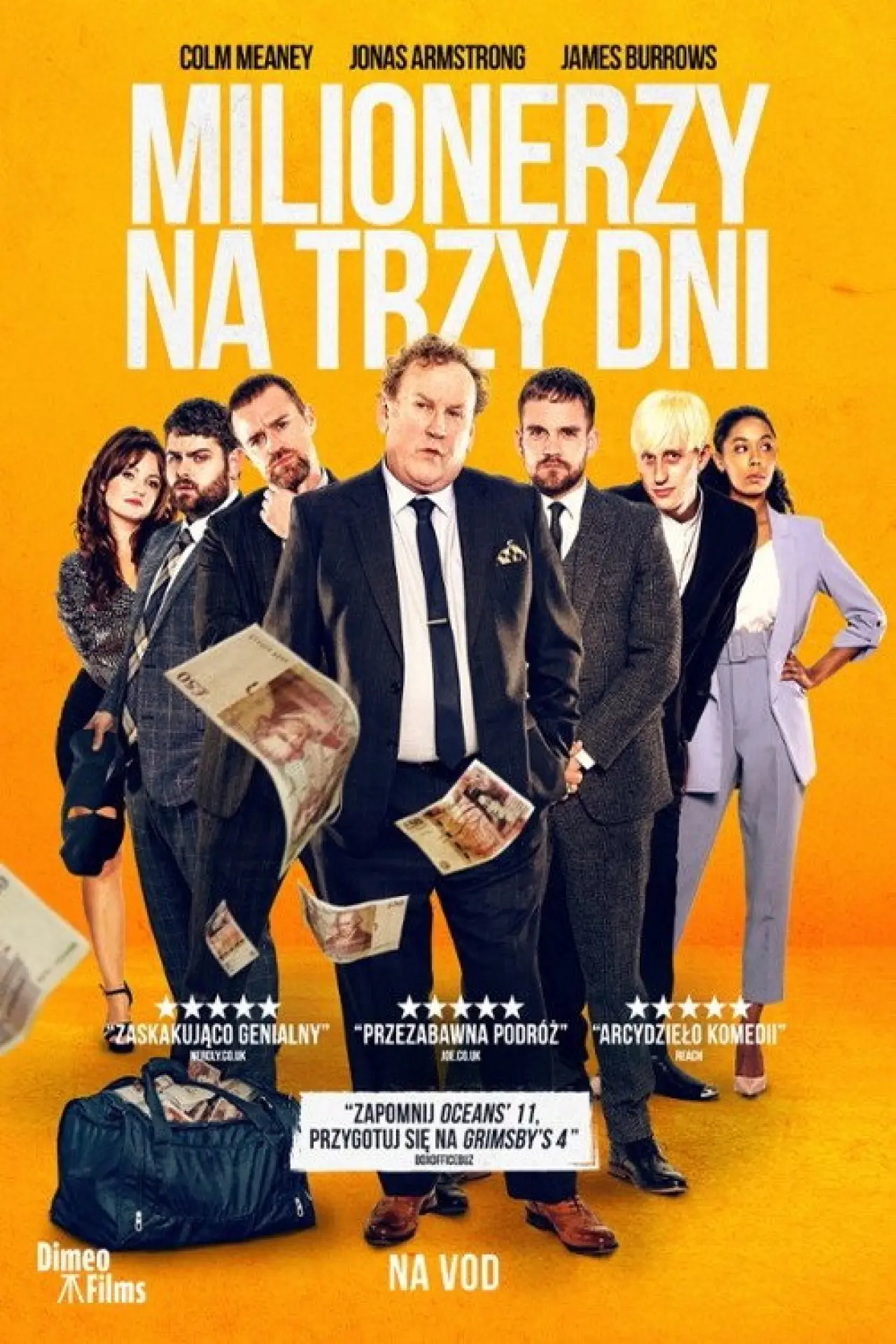Plakat filmowy "Milionerzy na trzy dni"
