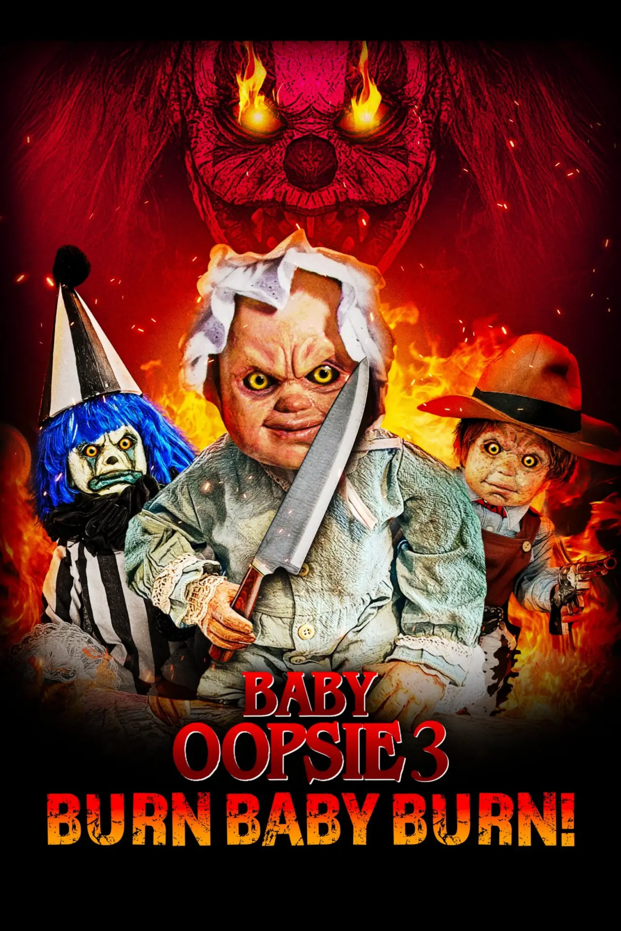 Plakat filmowy "Baby Oopsie 3: Burn Baby Burn"