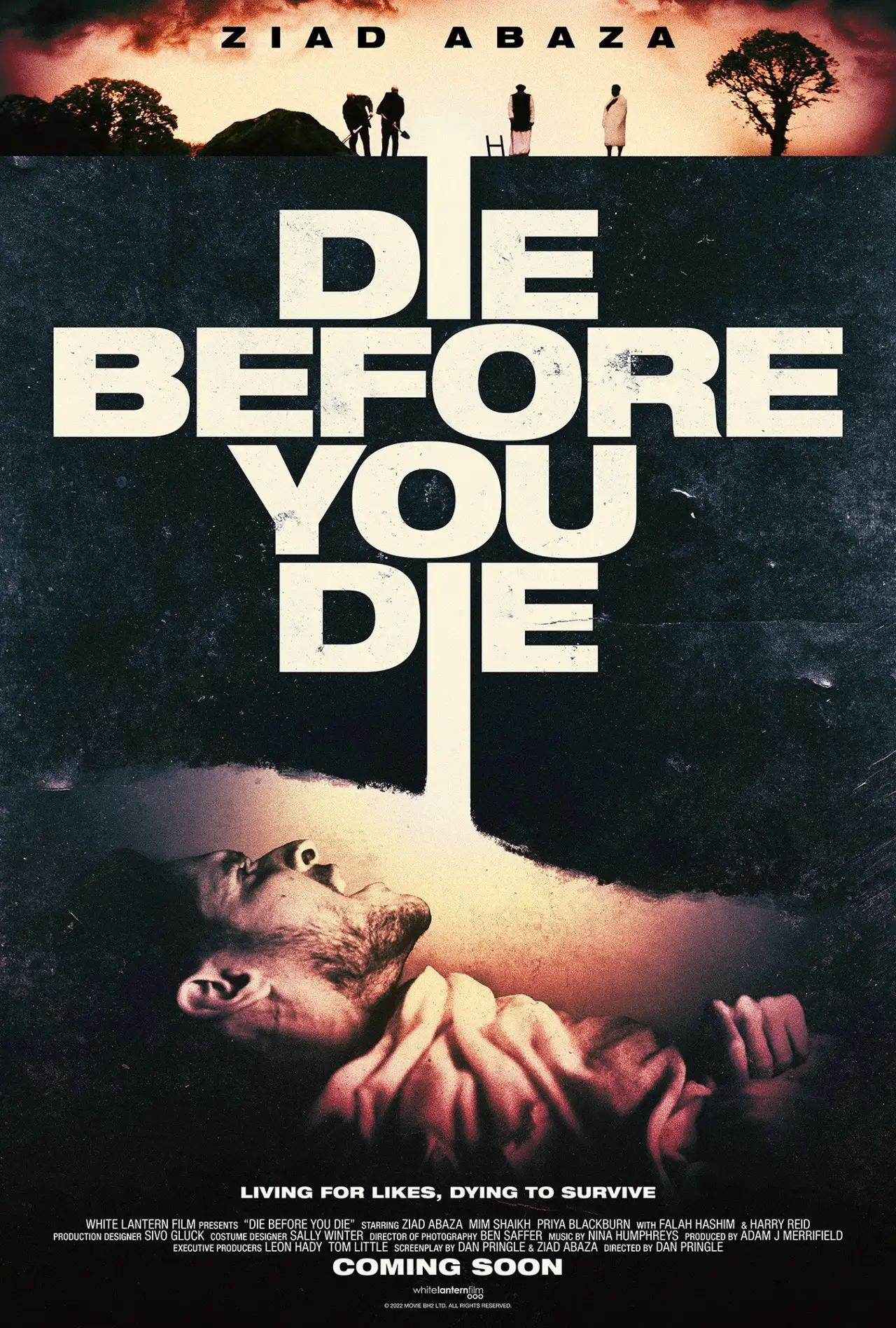 Plakat filmowy "Umrzeć przed śmiercią"