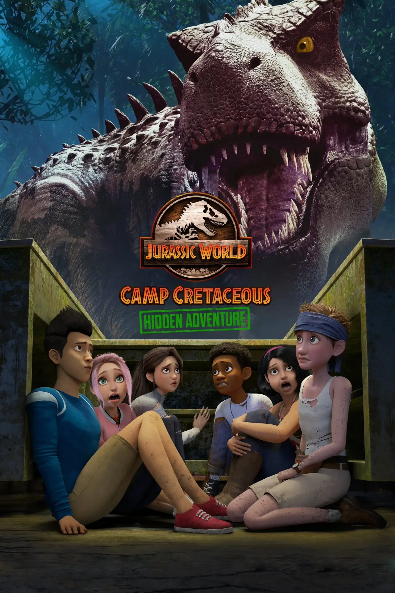 Plakat filmowy "Park Jurajski: Obóz Kredowy – Ukryta przygoda"