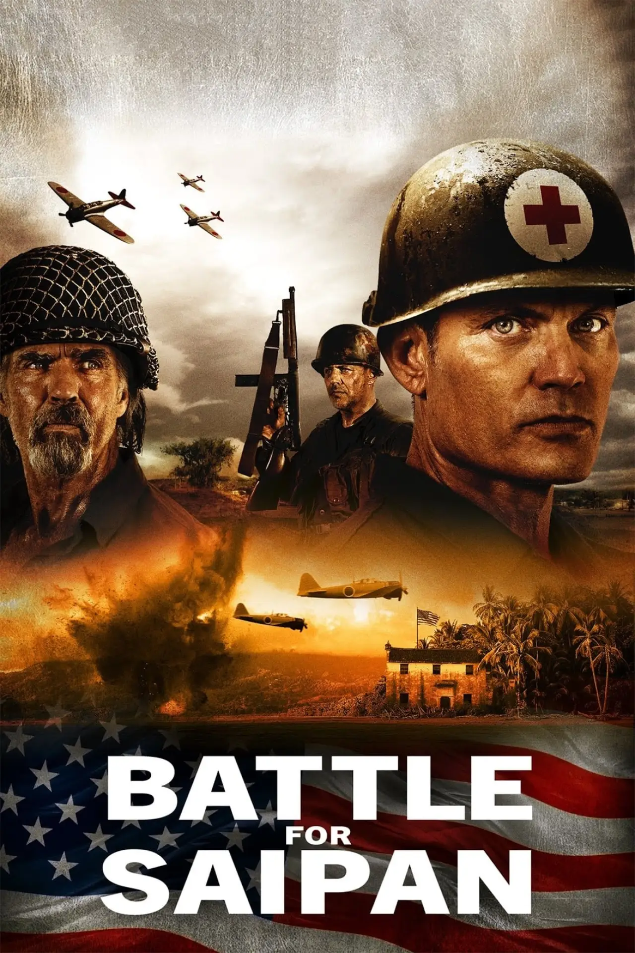Plakat filmowy "Bitwa o Saipan"
