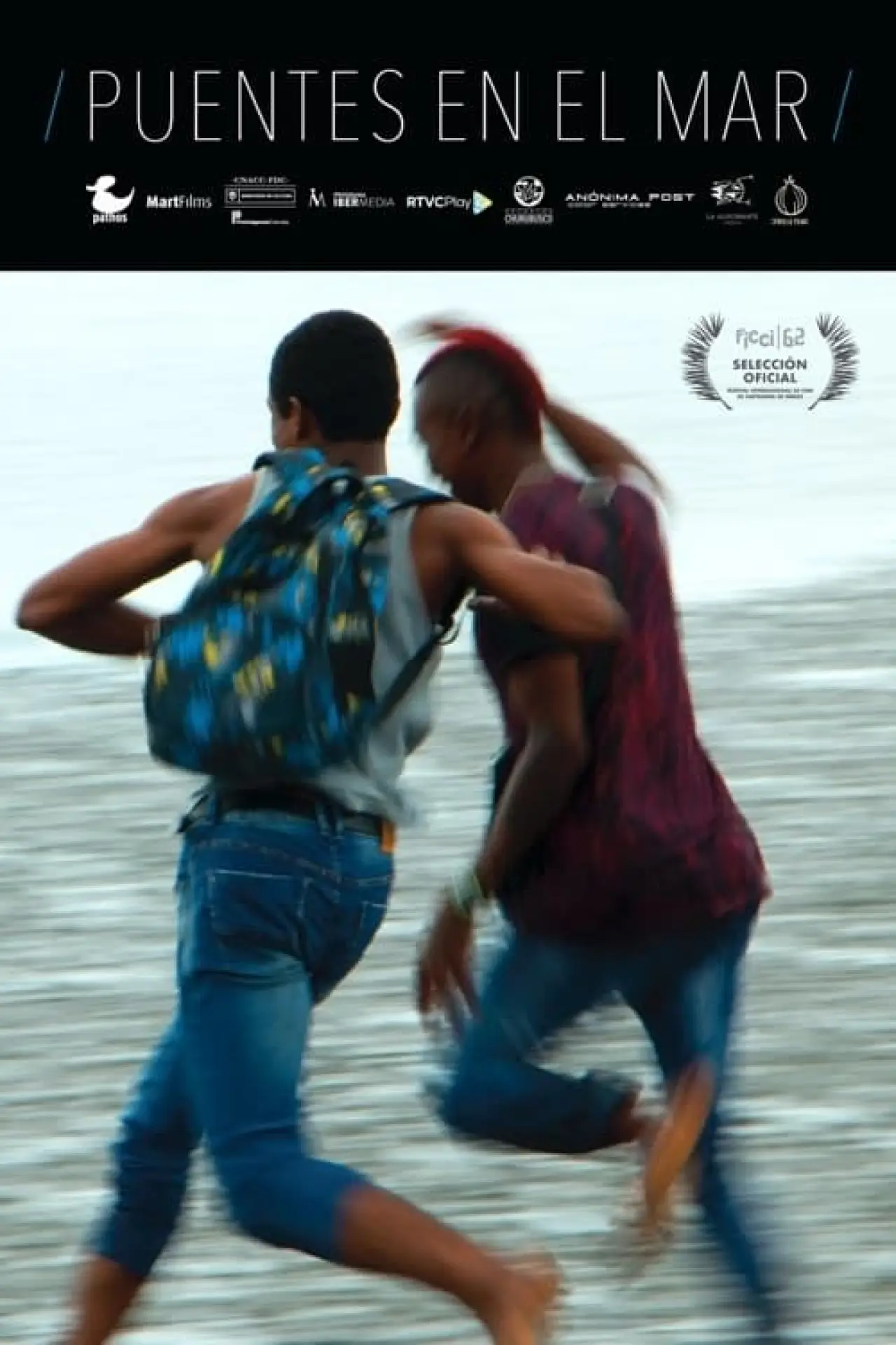 Plakat filmowy "Puentes en el mar"