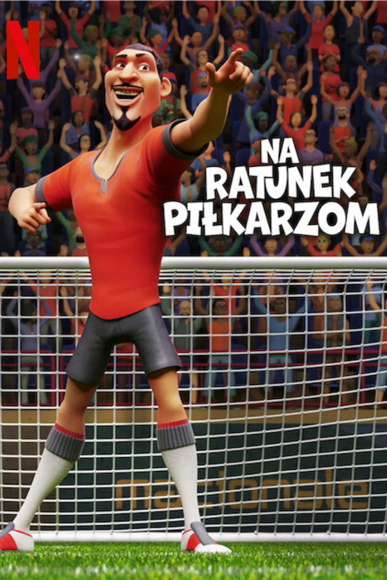 Plakat filmowy "Na ratunek piłkarzom"