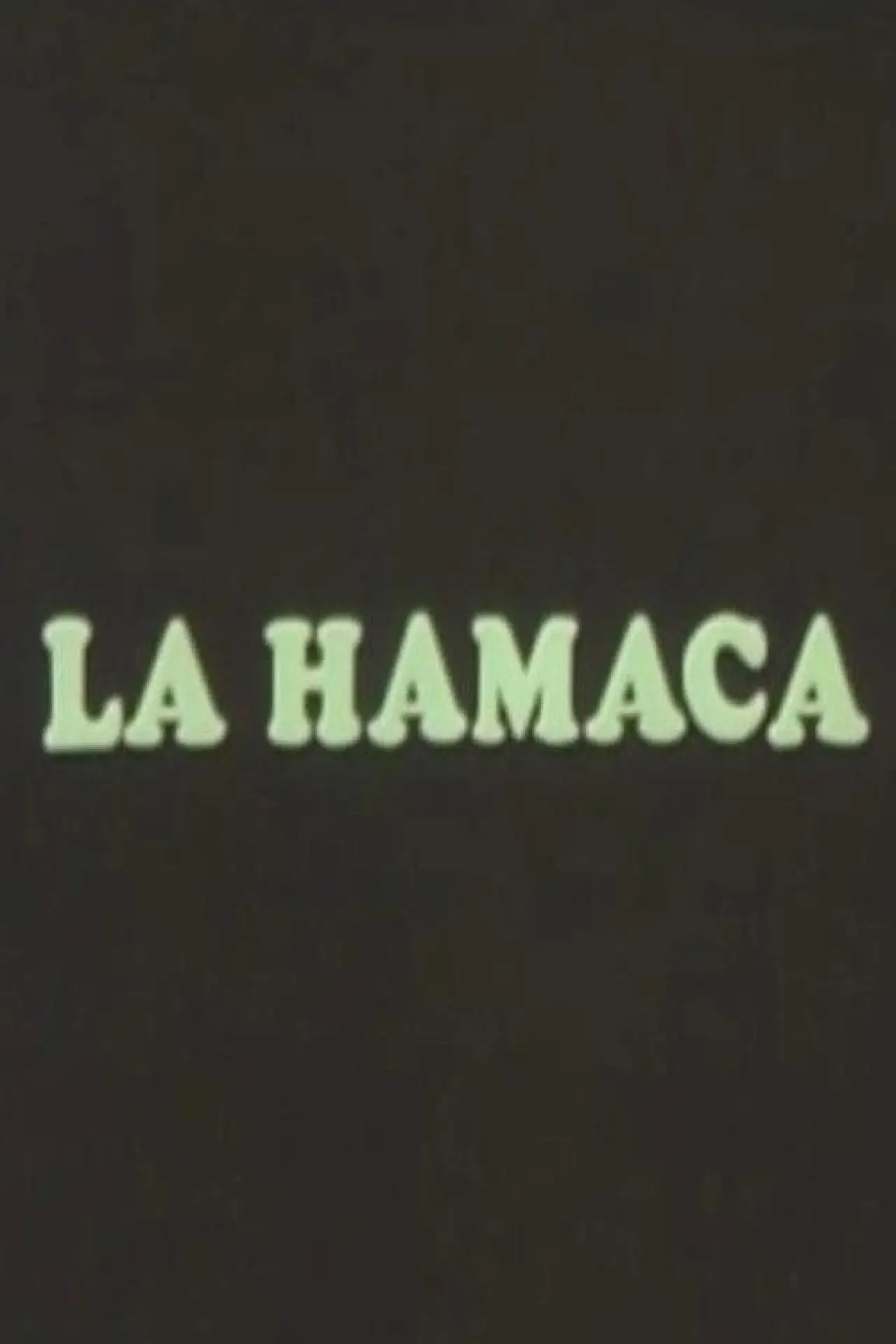 Plakat filmowy "La Hamaca"