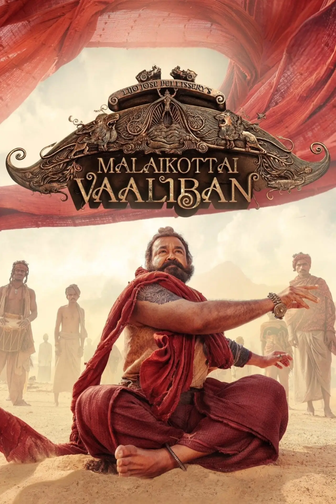 Plakat filmowy "മലൈക്കോട്ടൈ വാലിബന്‍"
