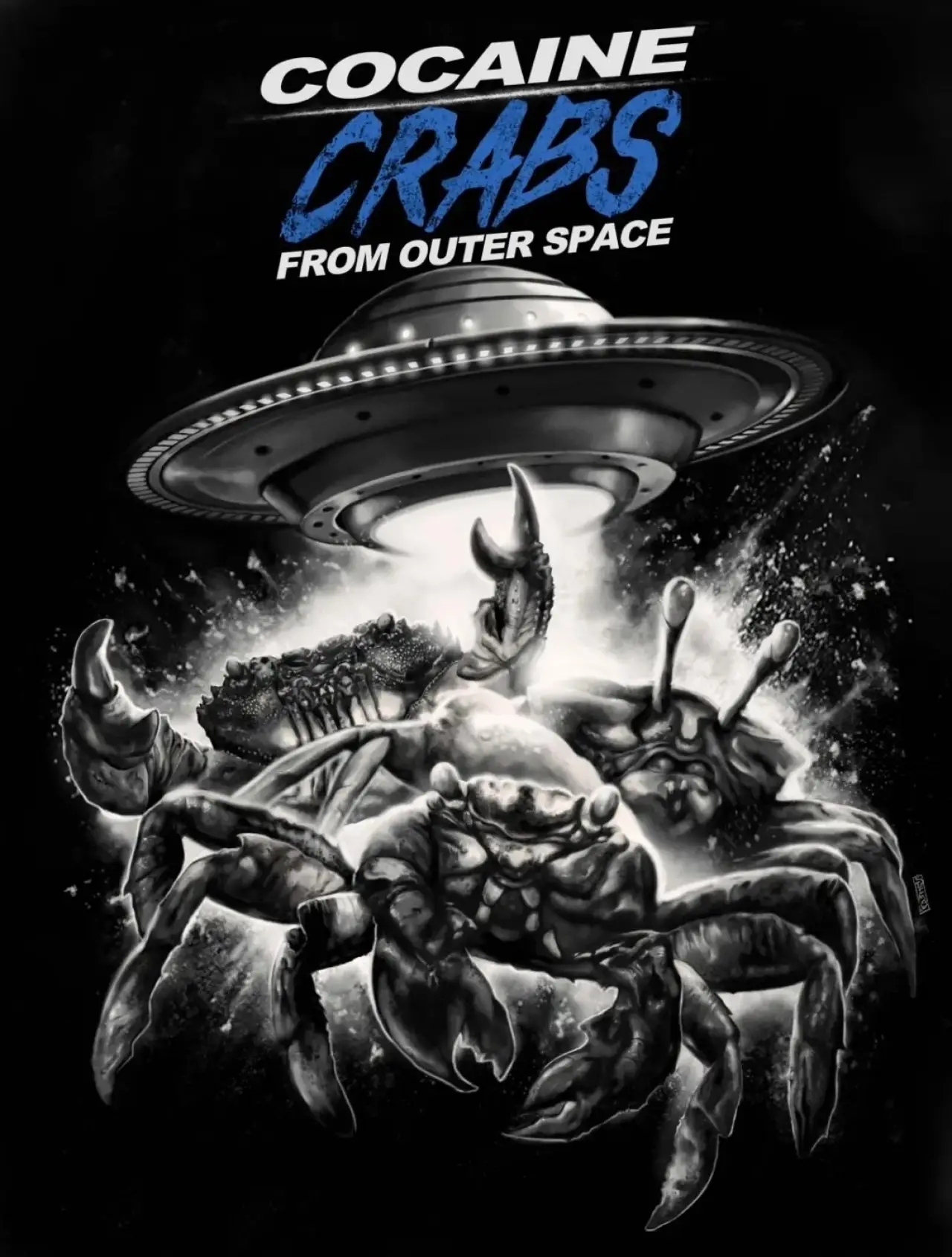 Plakat filmowy "Cocaine Crabs From Outer Space"