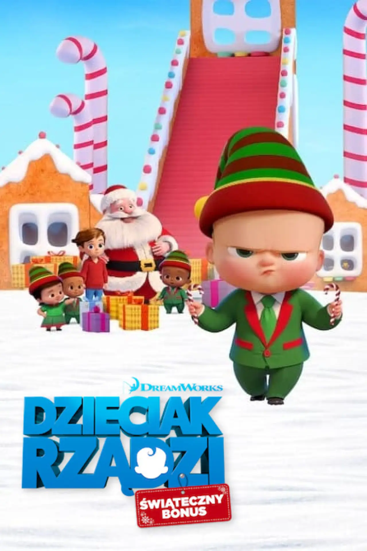 Plakat filmowy "Dzieciak rządzi: Świąteczny bonus"