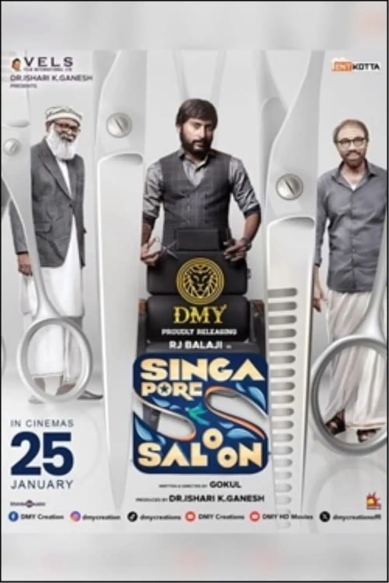 Plakat filmowy "சிங்கப்பூர் சலூன்"