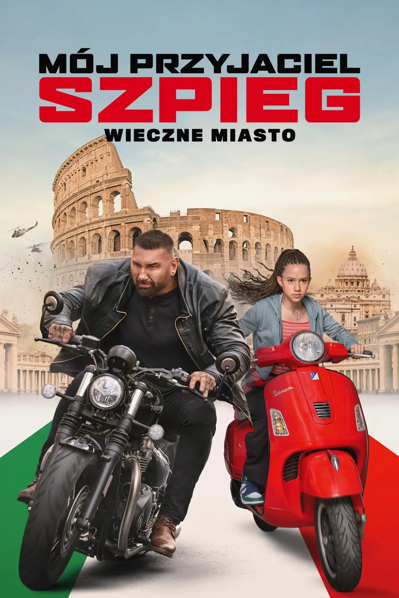 Plakat filmowy "Mój przyjaciel szpieg - Wieczne miasto"