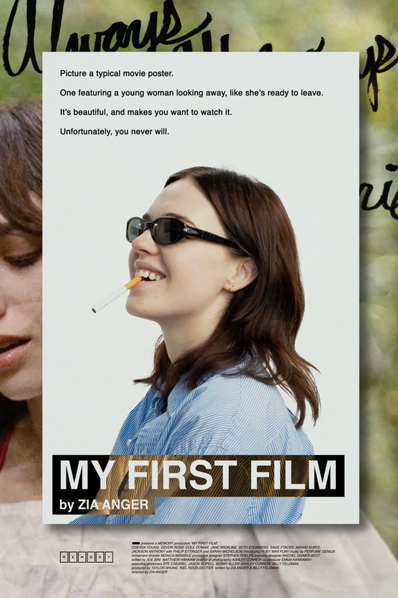 Plakat filmowy "Mój pierwszy film"