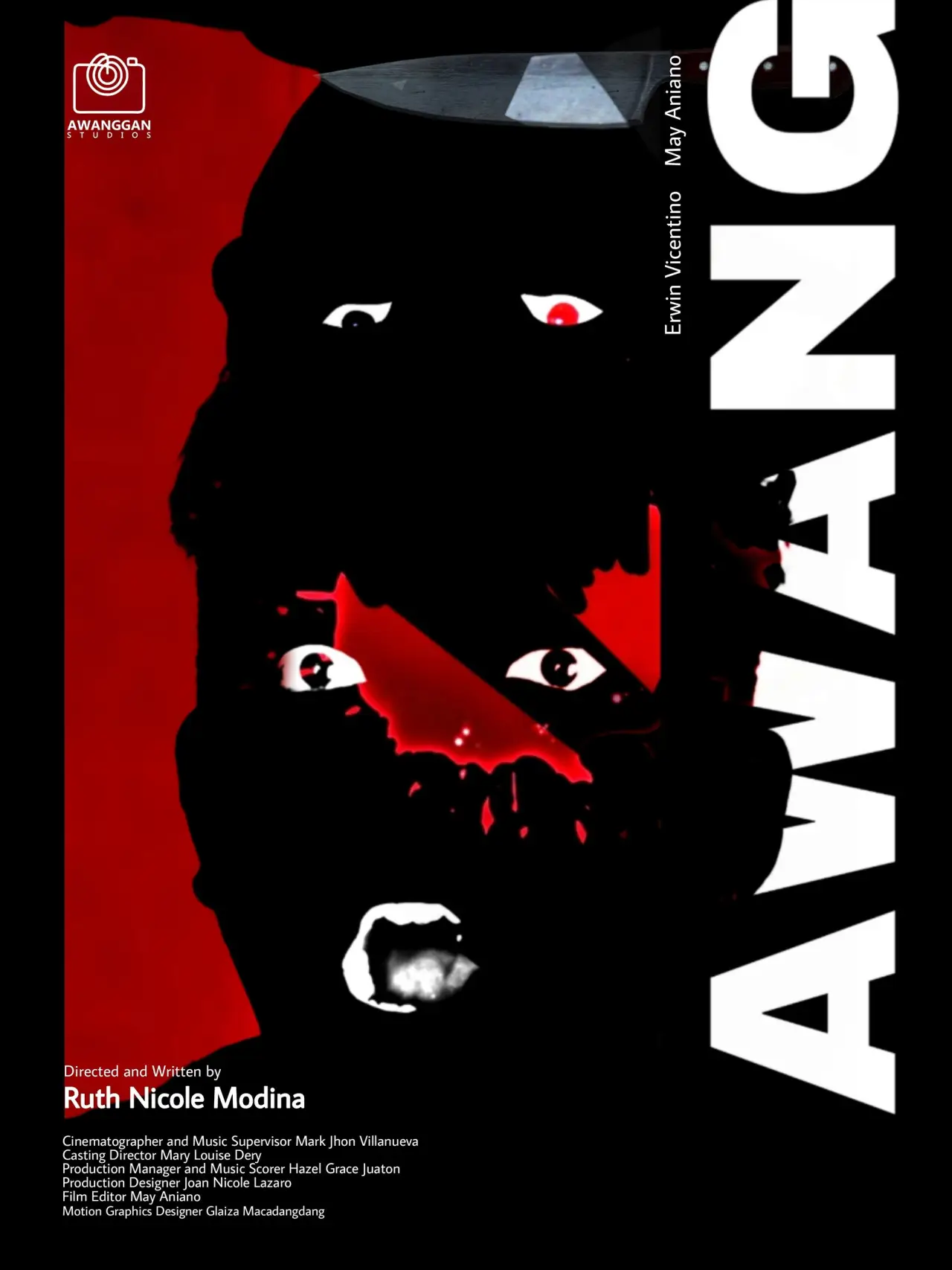 Plakat filmowy "Awang"