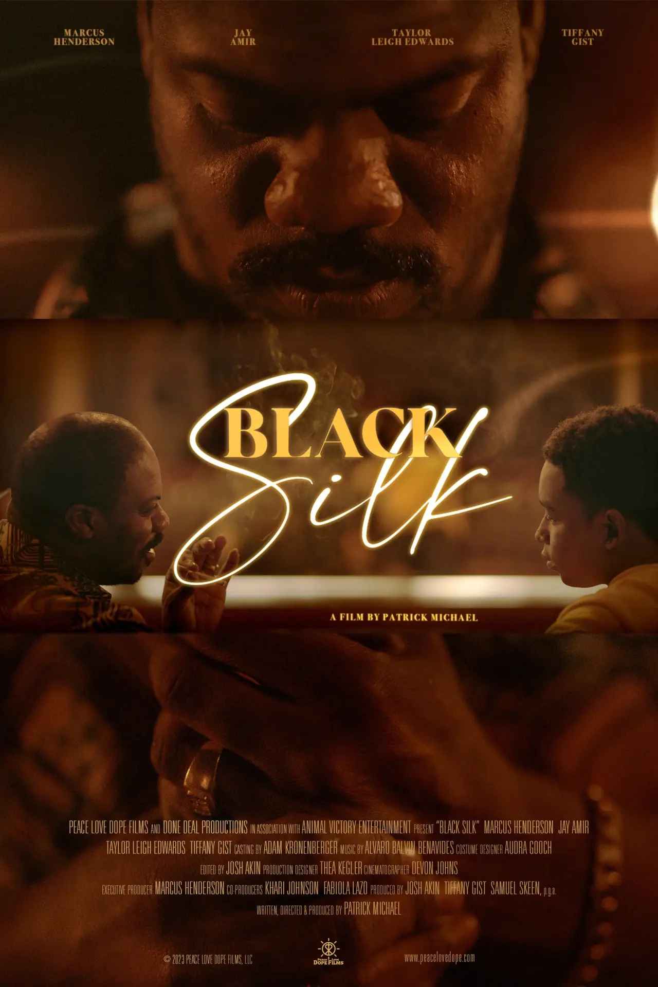 Plakat filmowy "Black Silk"