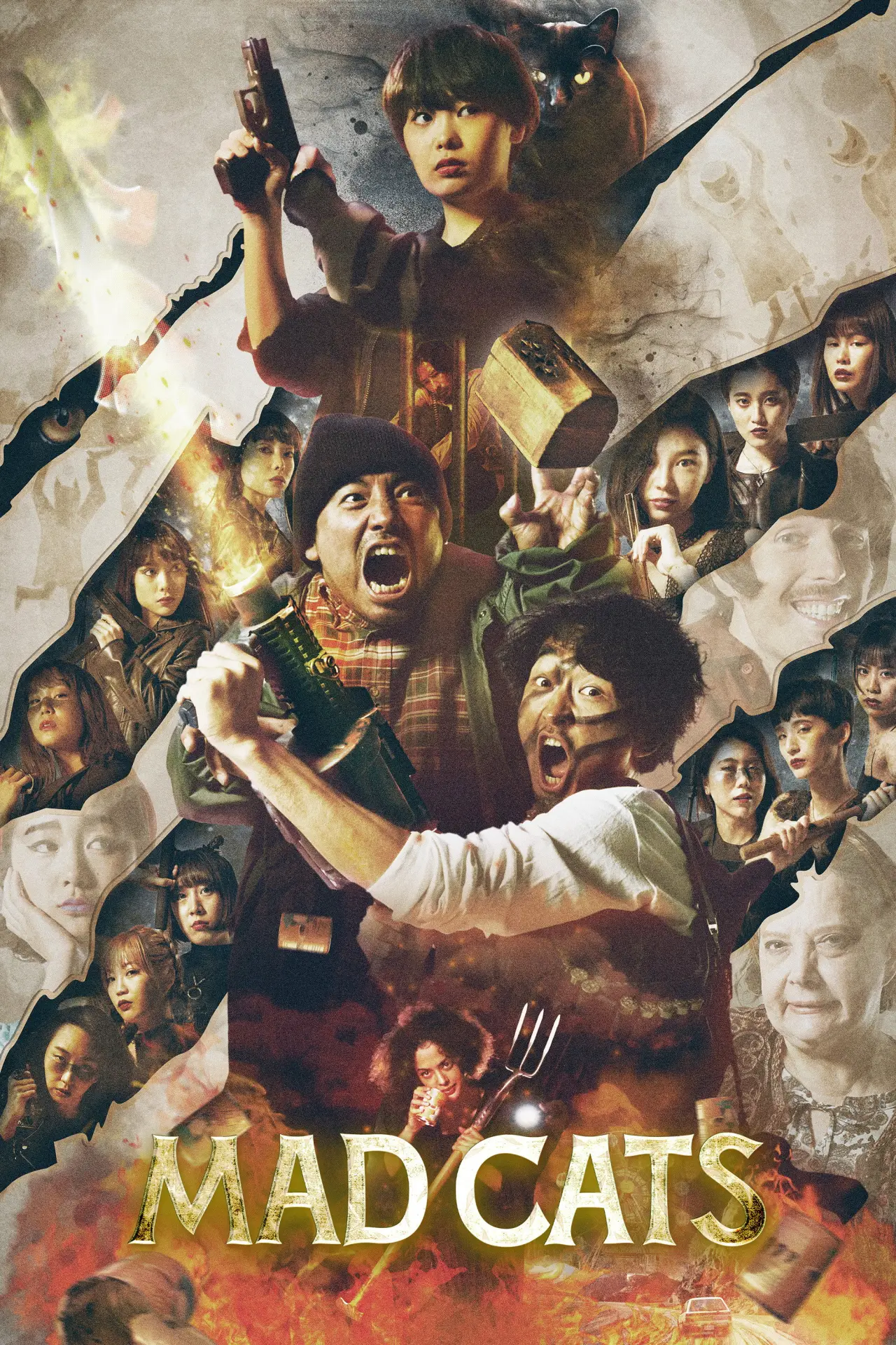 Plakat filmowy "MAD CATS"