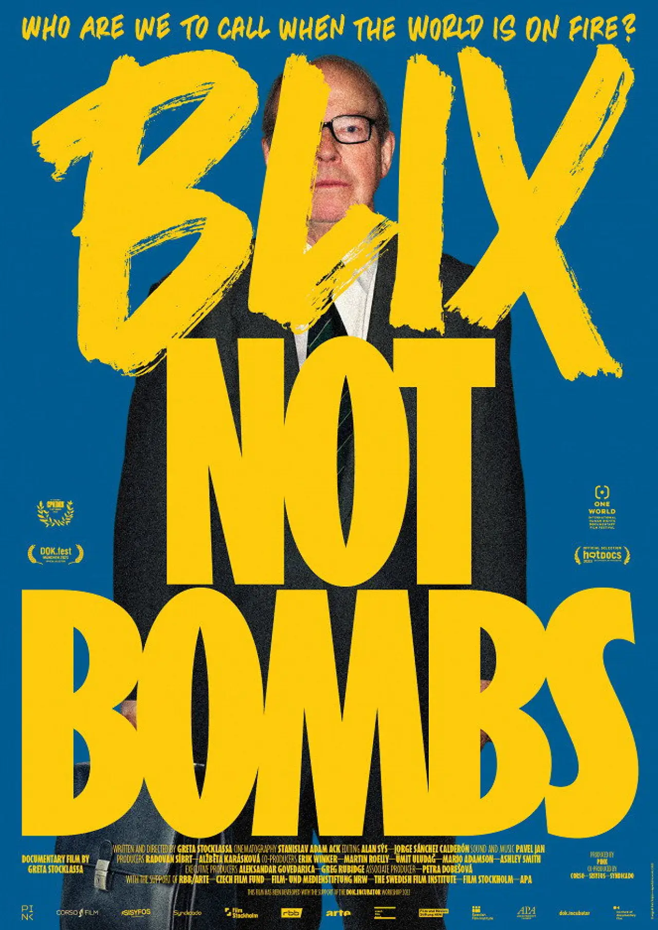 Plakat filmowy "Blix Not Bombs"