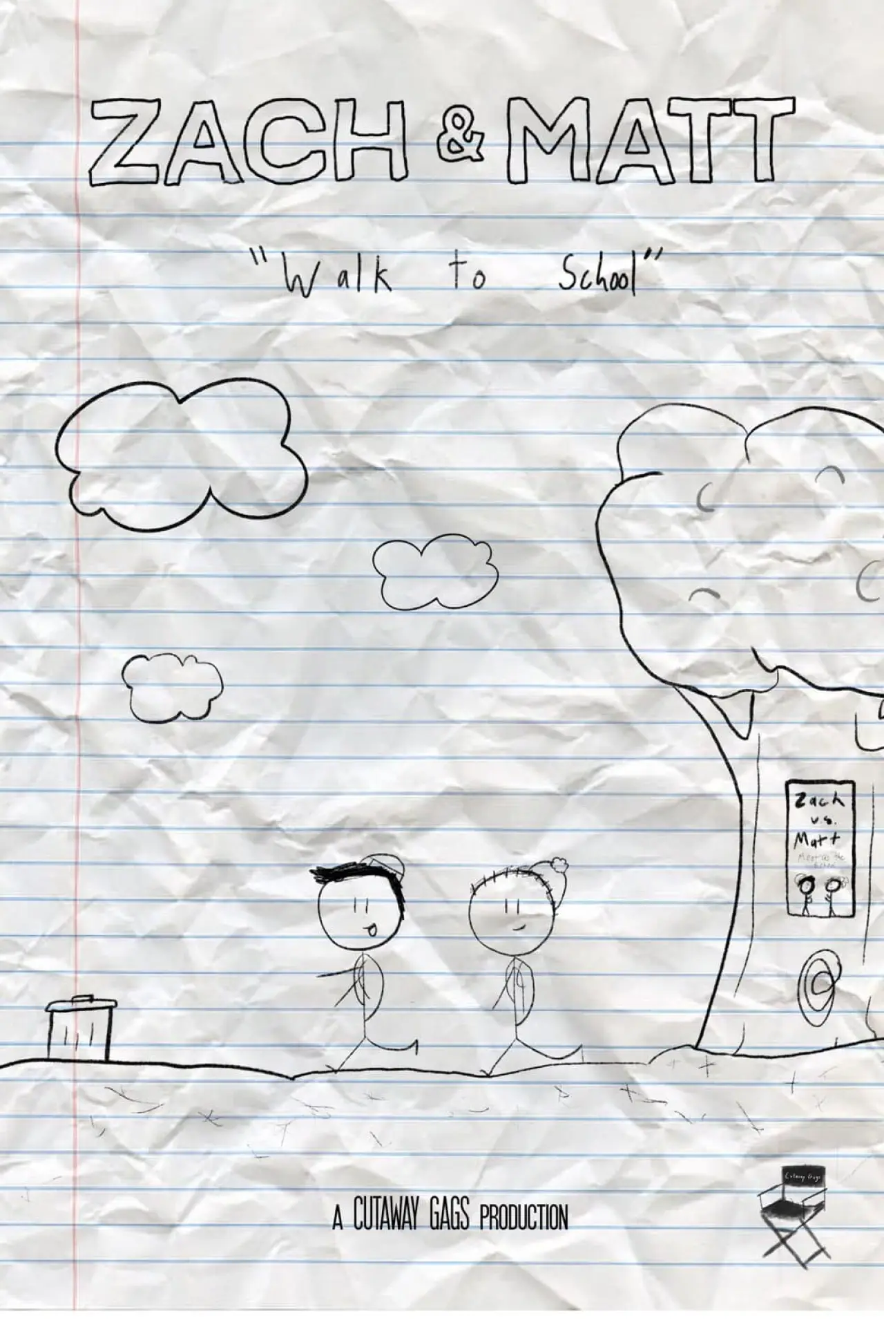 Plakat filmowy "Zach and Matt Walk to School"